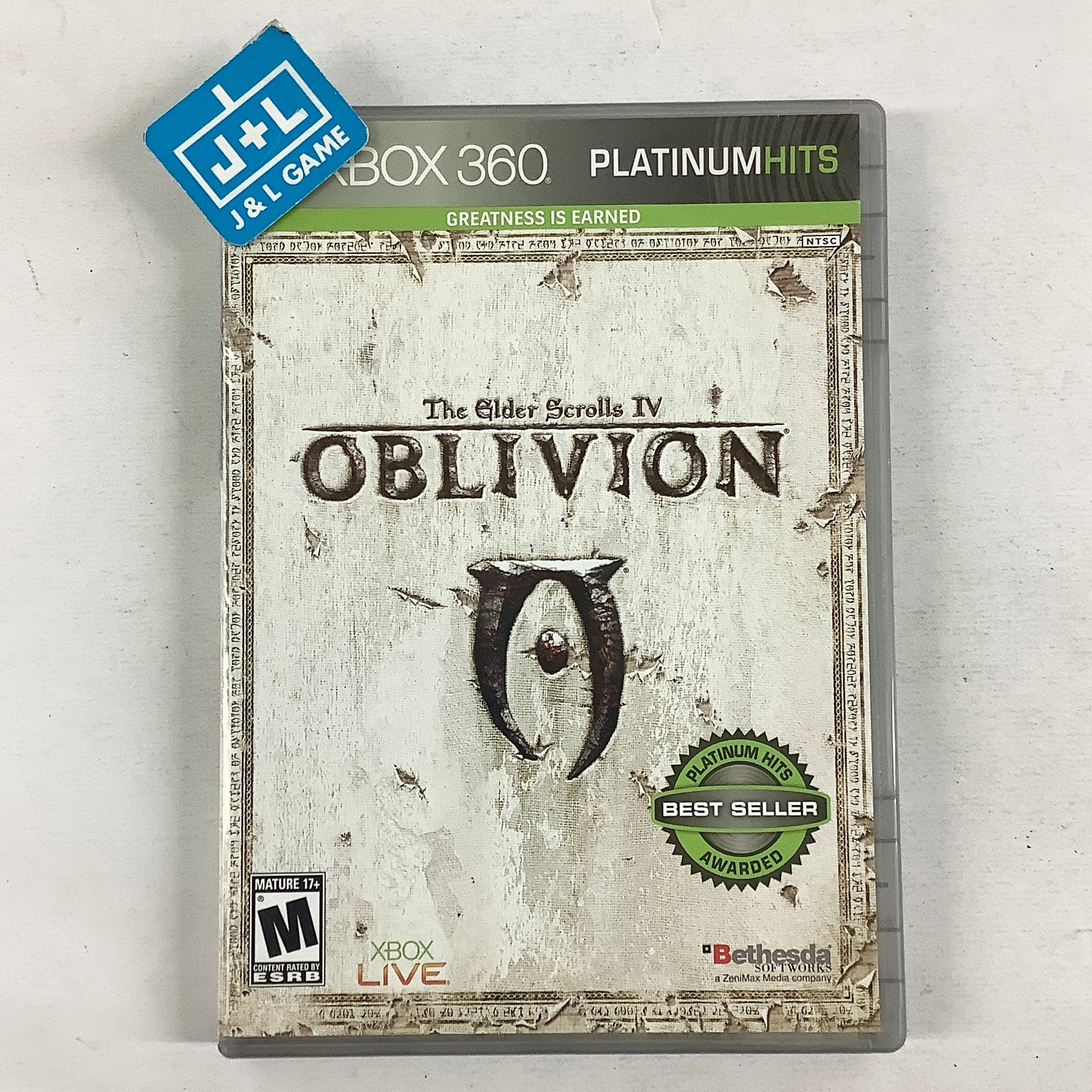 The Elder Scrolls IV: Oblivion (Platinum Hits) - Xbox 360 [Pre-Owned] Video Games 2K Games