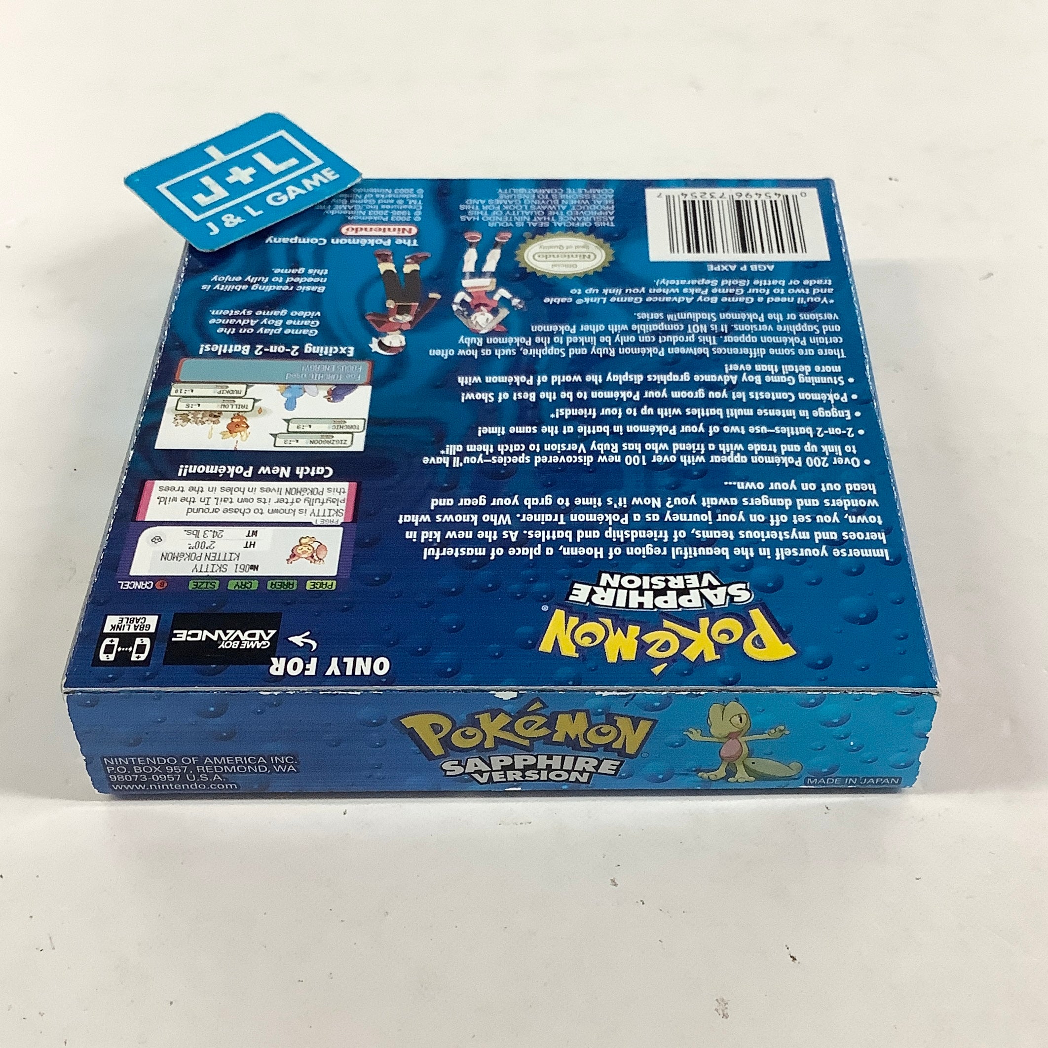 Pokemon Sapphire Version - (GBA) Game Boy Advance [Pre-Owned] Video Games Nintendo