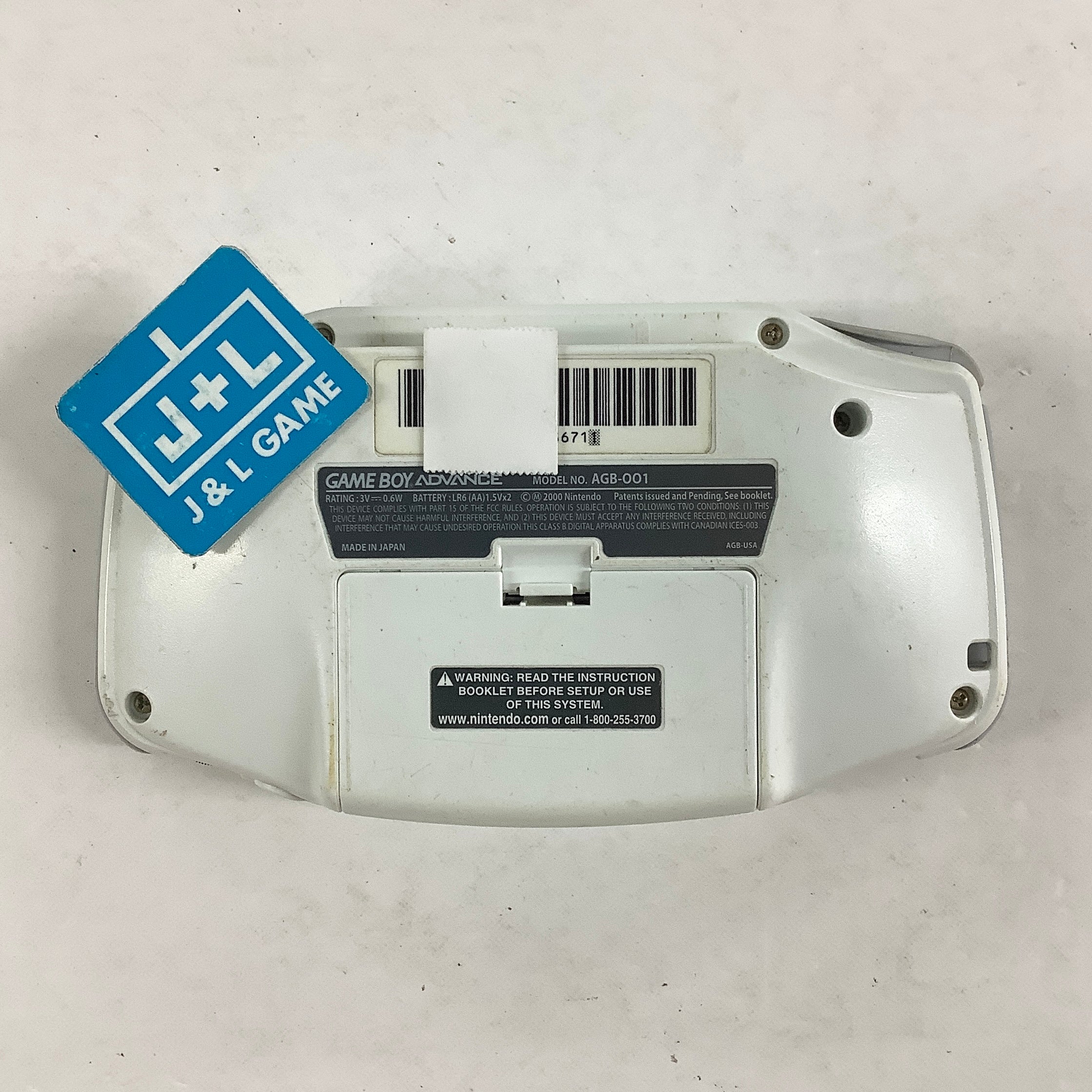 Nintendo Game Boy Advance Console (White) - (GBA) Game Boy Advance [Pre-Owned]