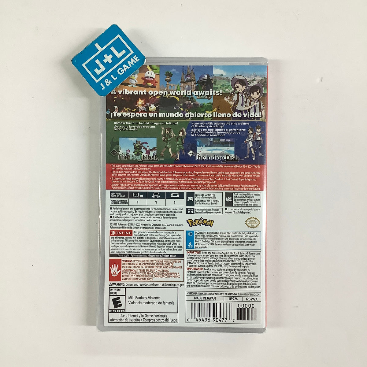 Pokémon Violet + The Hidden Treasure of Area Zero - (NSW) Nintendo Switch Video Games Nintendo