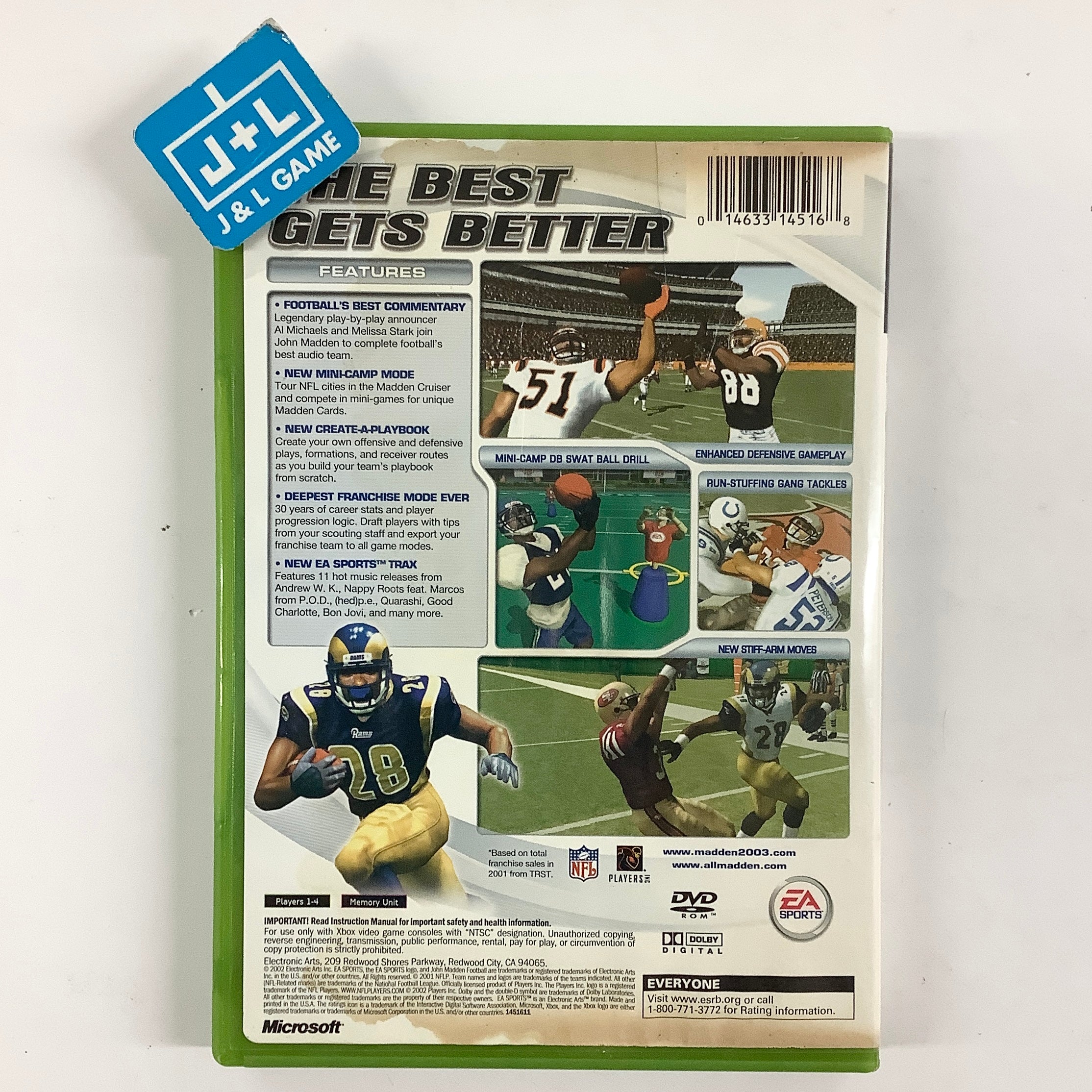 Madden NFL 2003 - (XB) Xbox [Pre-Owned] Video Games EA Sports
