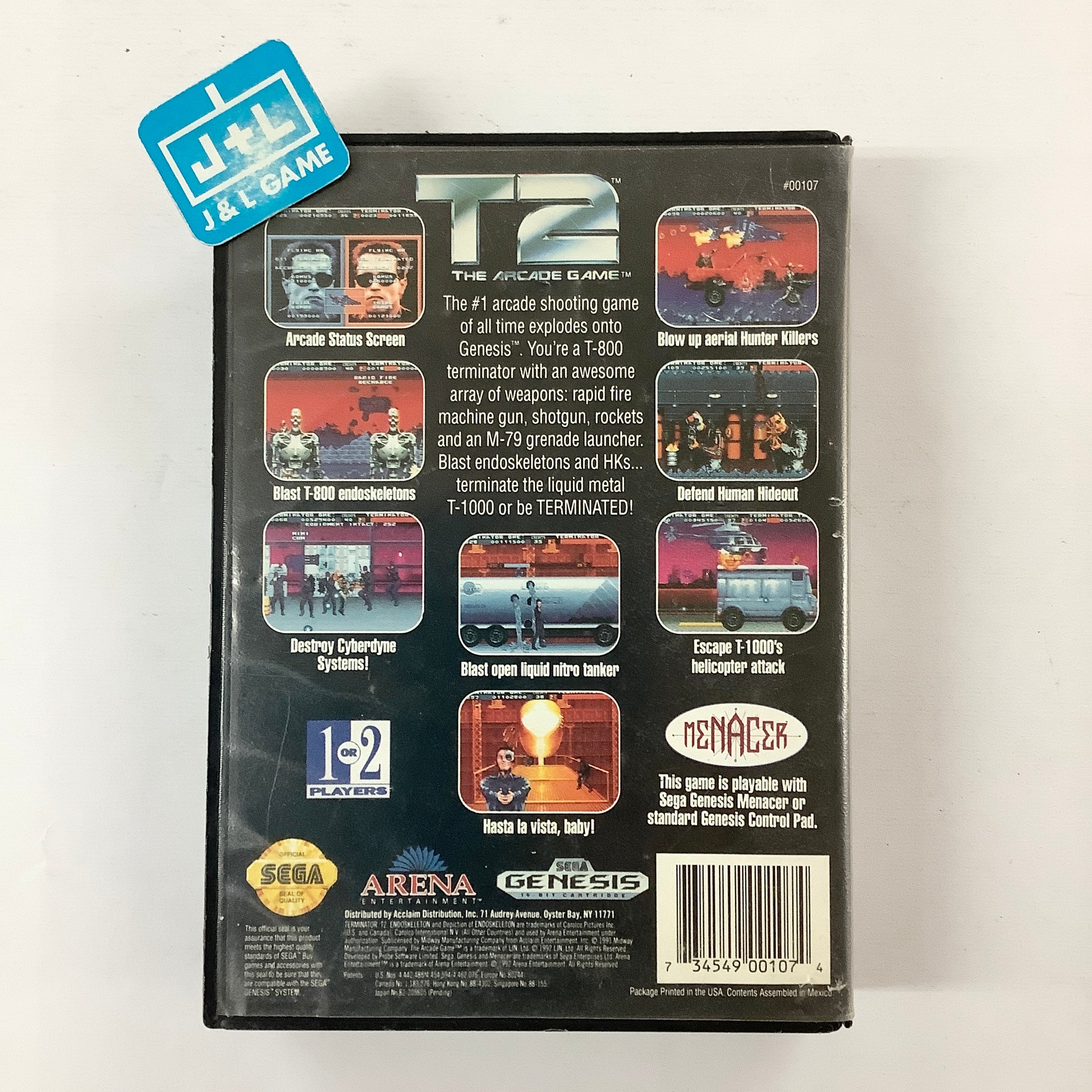 T2: The Arcade Game - (SG) SEGA Genesis [Pre-Owned] Video Games Acclaim   