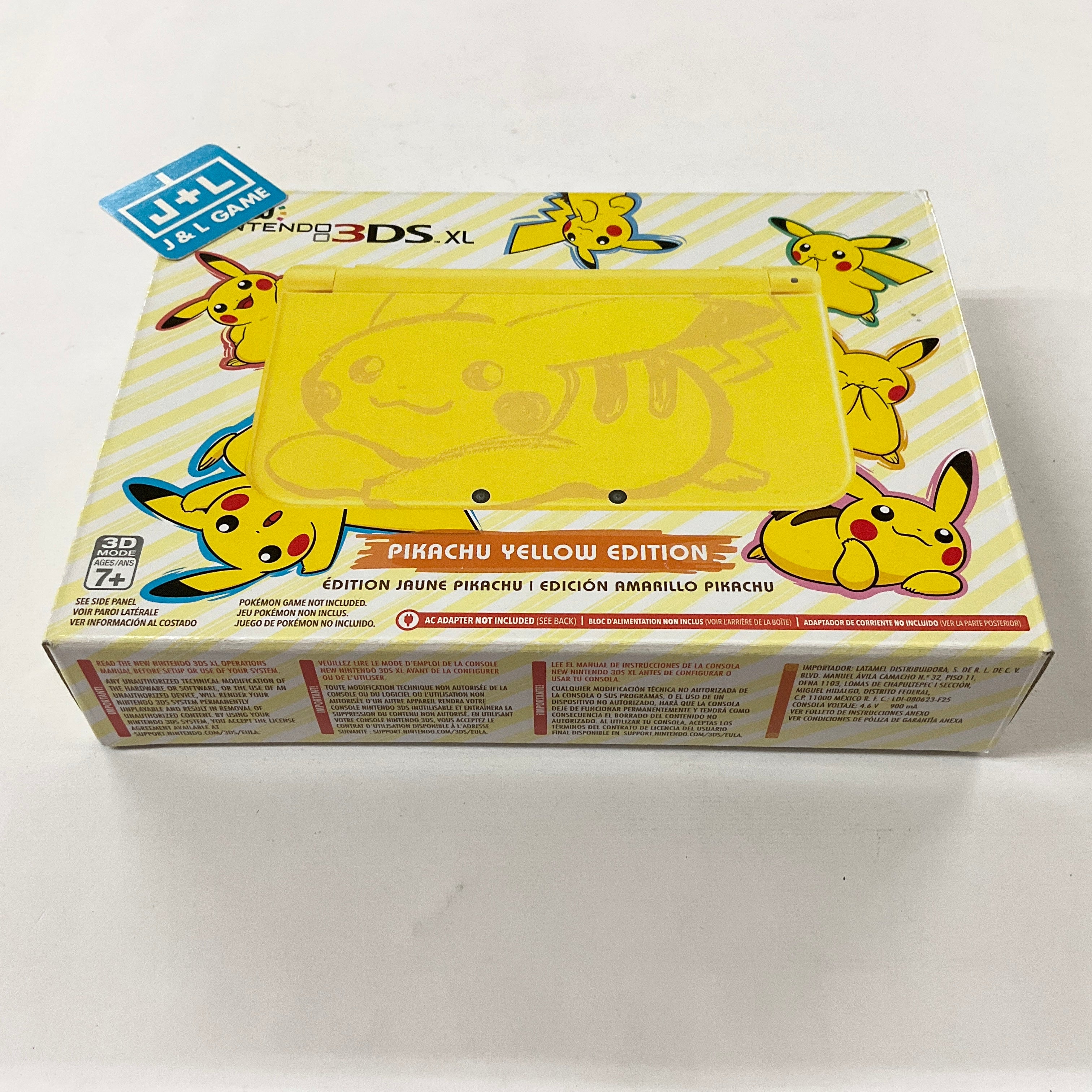 New Nintendo 3DS XL Console (Pikachu Yellow Edition) - Nintendo 3DS Consoles Nintendo   