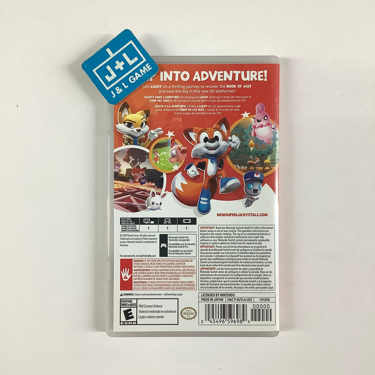 New Super Lucky's Tale - (NSW) Nintendo Switch [Pre-Owned] Video Games Playful Corp