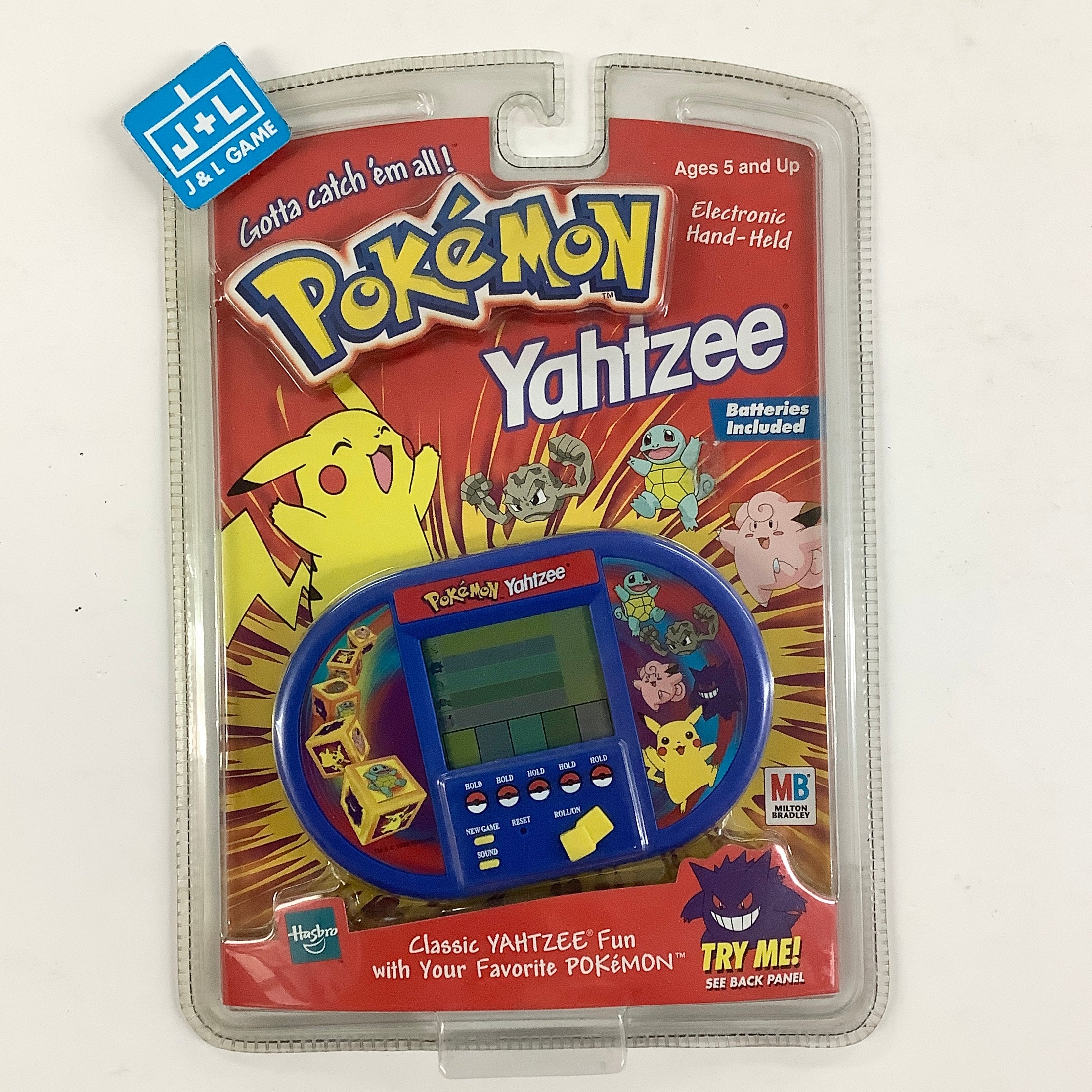 Pokemon Yahtzee Electronic Handheld Game Video Games Milton Bradley