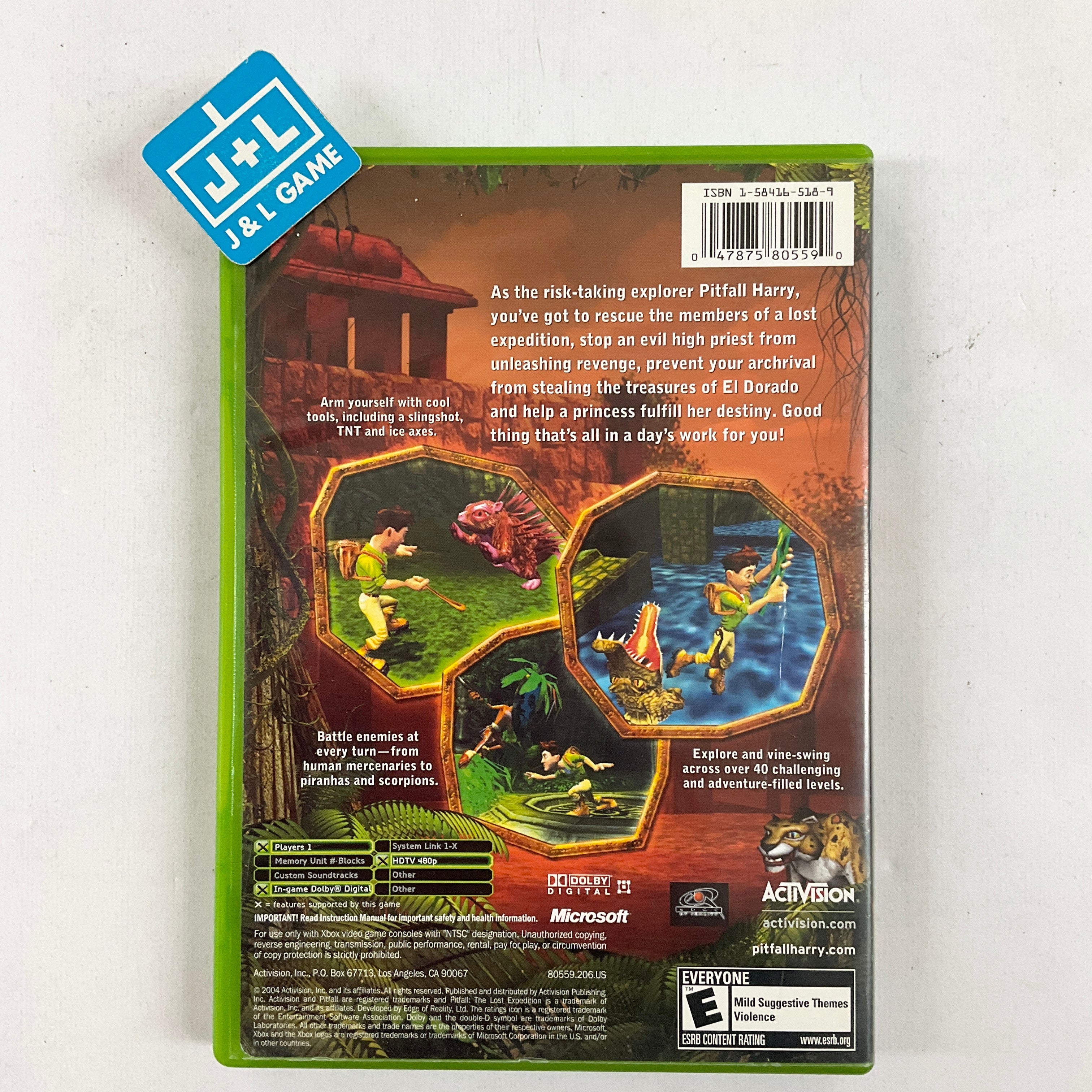 Pitfall harry l expedition perdue - XB - Jeu Occasion Pas Cher Pitfall harry l expedition perdue - XB - Jeu Occasion Pas Cher