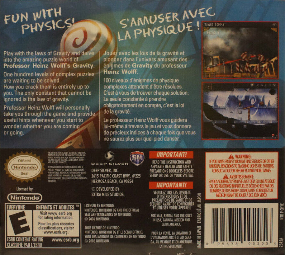 Professor Heinz Wolf's Gravity - (NDS) Nintendo DS [Pre-Owned]