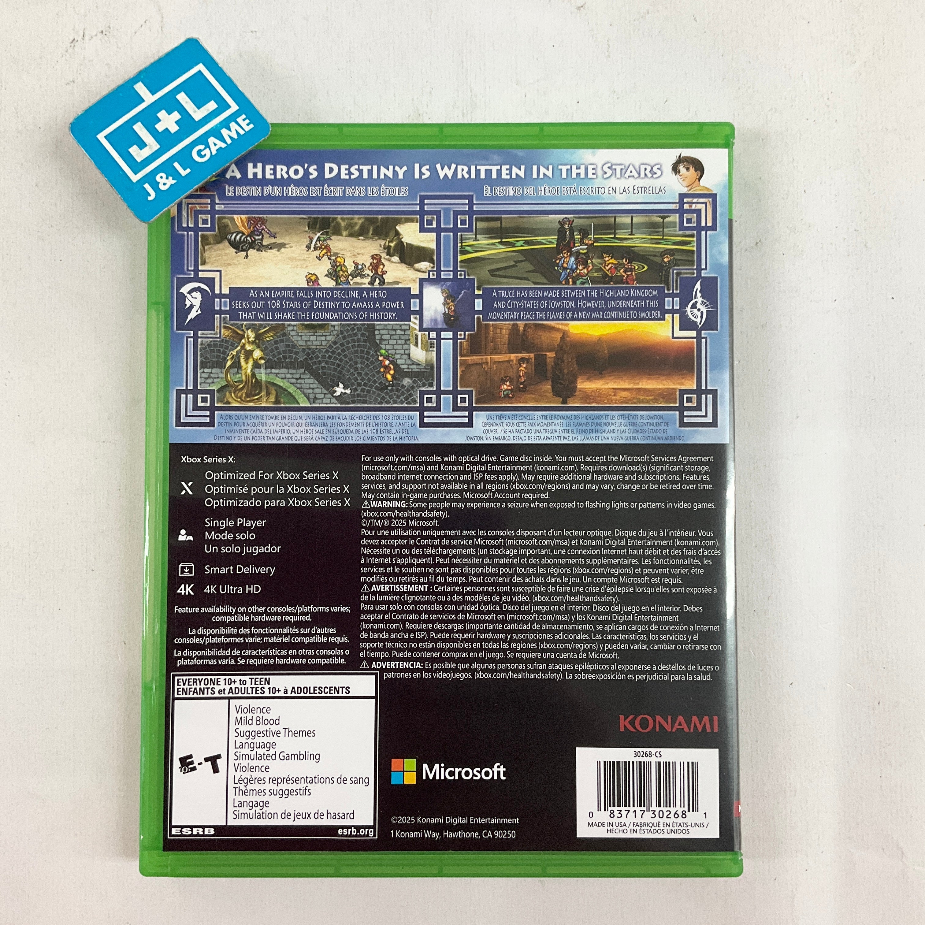 Suikoden I & II HD Remastered (Day One Edition) - (XSX) Xbox Series X [Pre-Owned] Video Games Konami