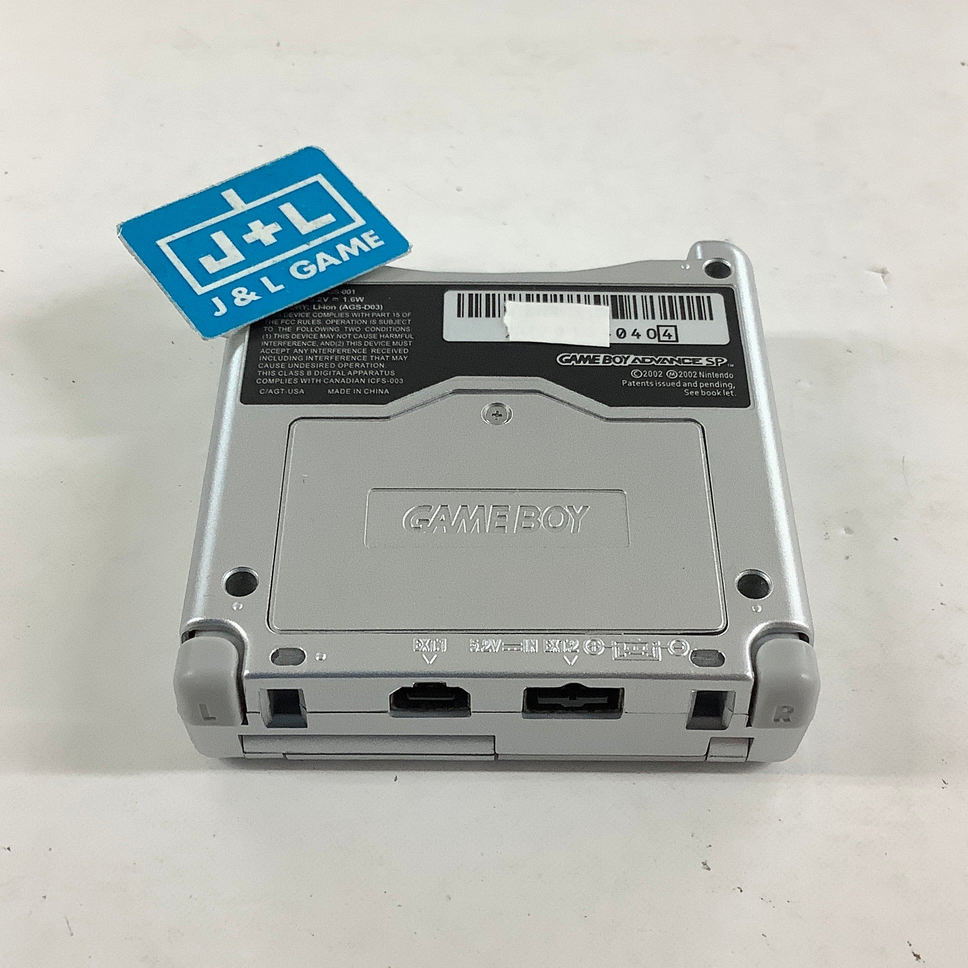 Nintendo Game Boy Advance SP Console AGS-001 (Silver) - (GBA) Game Boy Advance SP [Pre-Owned] Consoles Nintendo