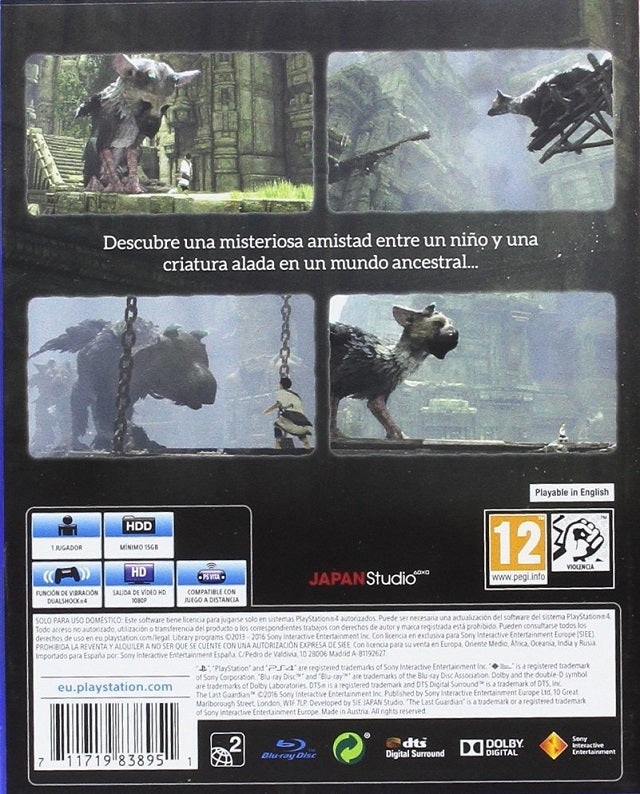 The Last Guardian - (PS4) PlayStation 4 [Pre-Owned] (European