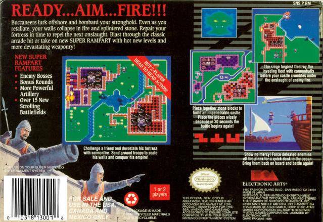 Rampart - (SNES) Super Nintendo [Pre-Owned] Video Games Electronic Arts