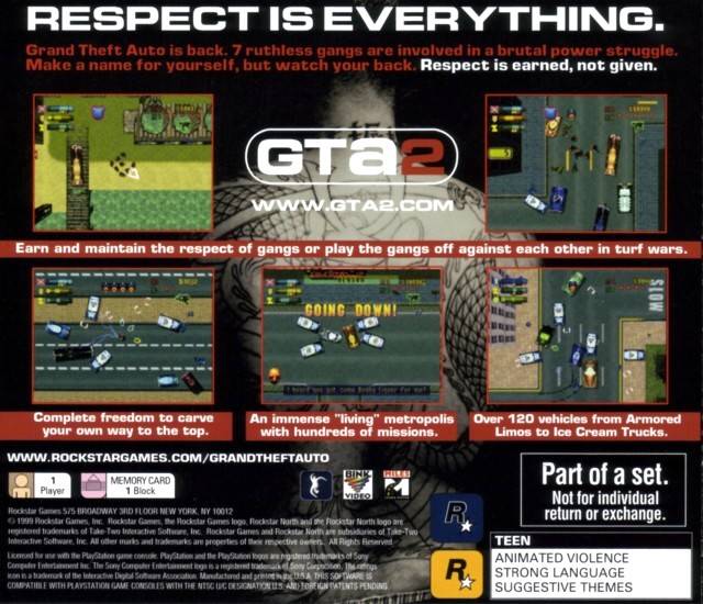 Grand Theft Auto 2 (Greatest Hits) - PlayStation 1 [Pre-Owned] Video Games Rockstar Games   