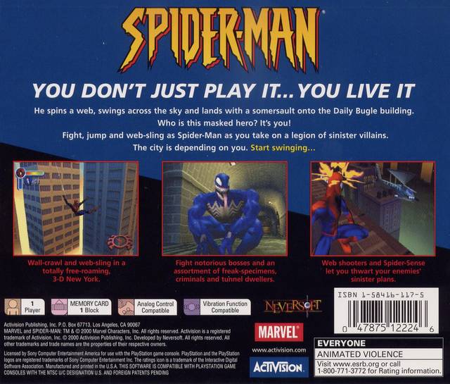 Spider-Man - (PS1) PlayStation 1 [Pre-Owned] | J&L Game