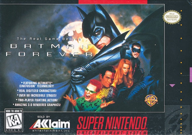 Batman Forever - (SNES) Super Nintendo Video Games Acclaim