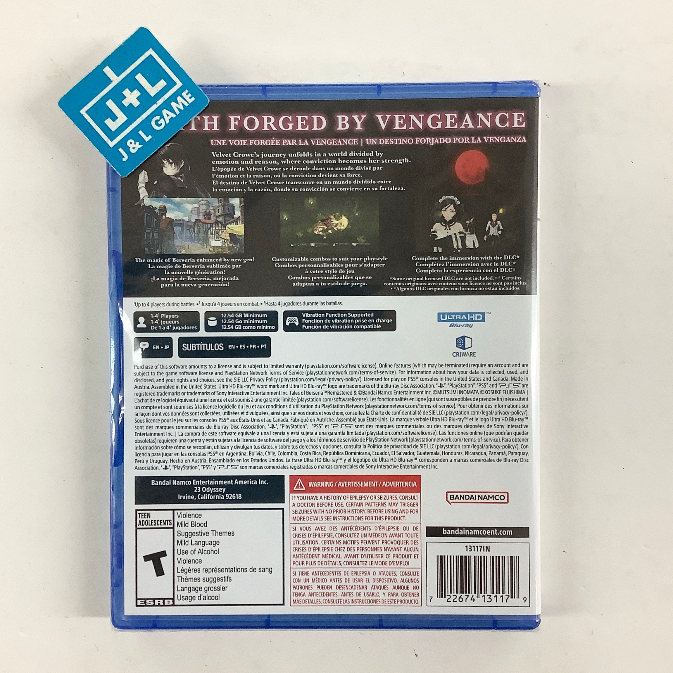 Tales of Berseria Remastered - (PS5) PlayStation 5 Video Games Bandai Namco Games