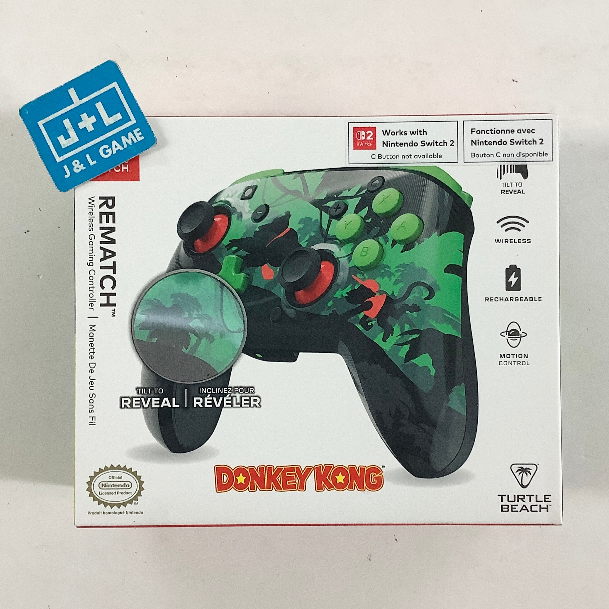 Turtle Beach Rematch Wireless Controller (Donkey Kong) - (NSW) Nintendo Switch ACCESSORIES Turtle Beach