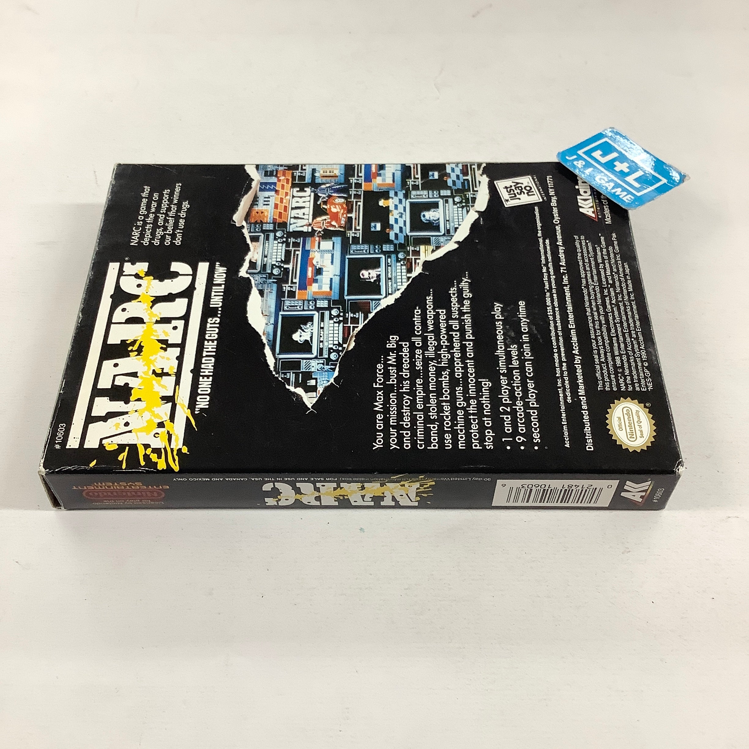 NARC - (NES) Nintendo Entertainment System [Pre-Owned] Video Games Acclaim