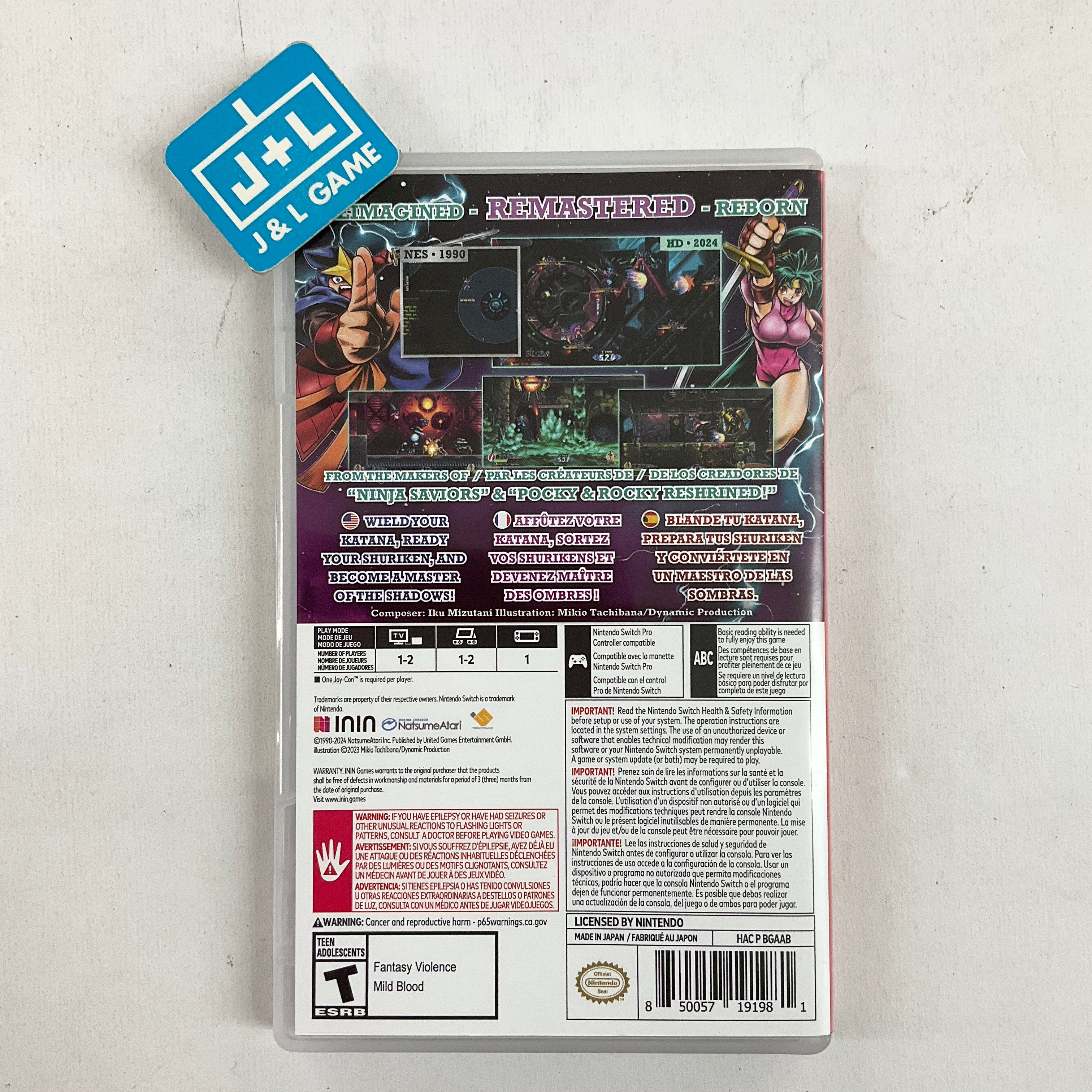 Shadow of the Ninja - Reborn - (NSW) Nintendo Switch [Pre-Owned] Video Games ININ