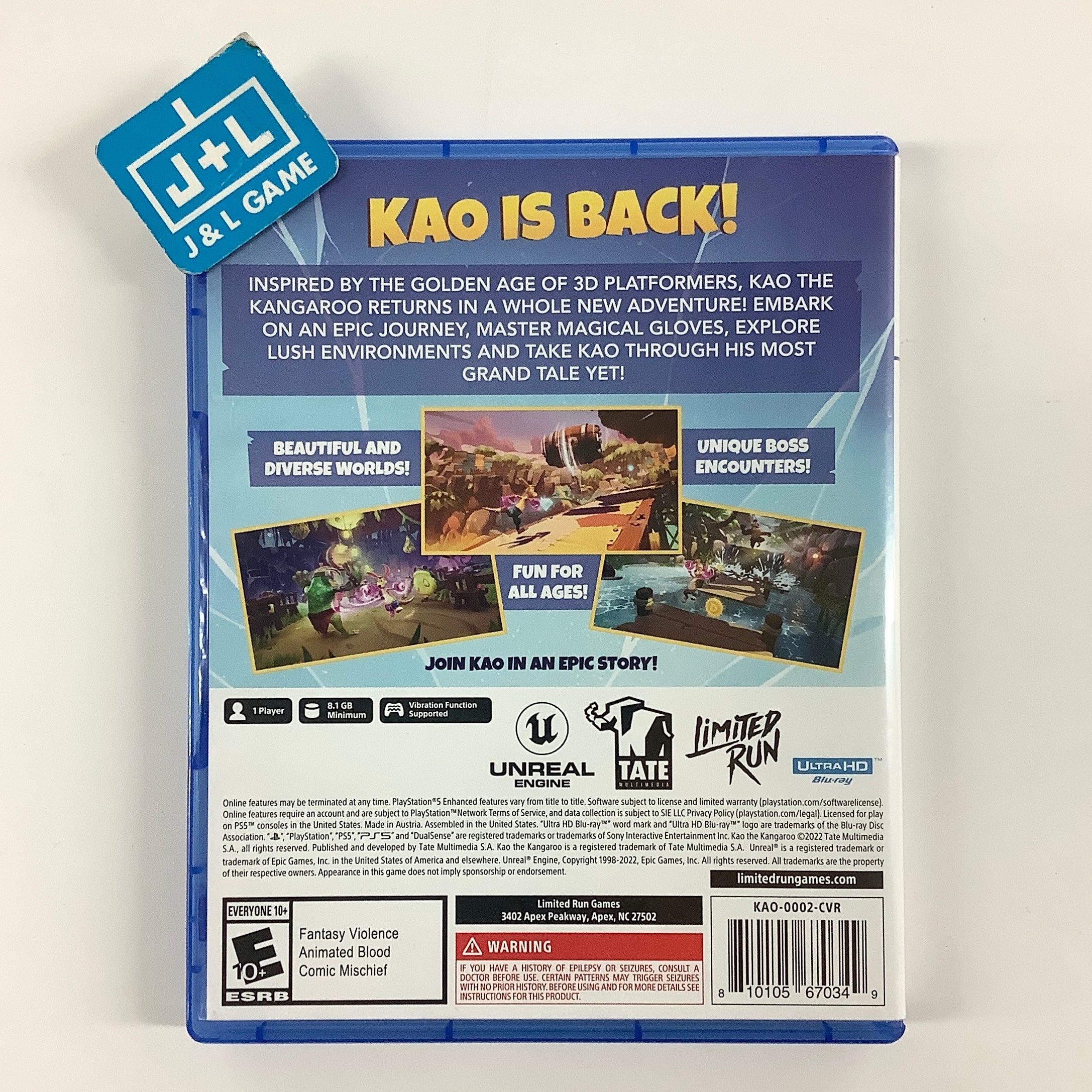 Kao the Kangaroo - (PS5) PlayStation 5 [Pre-Owned] Video Games Limited Run