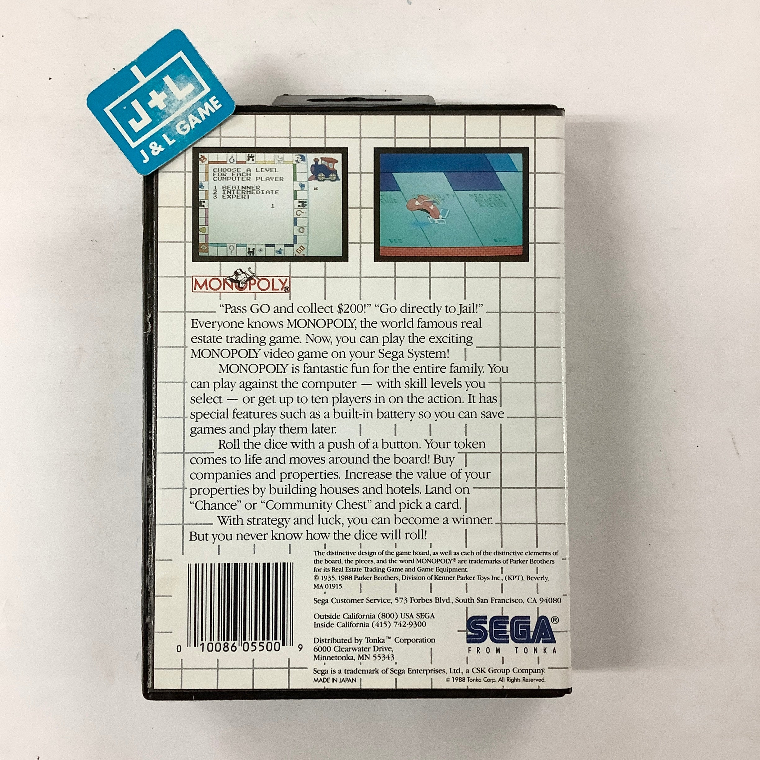 Monopoly - SEGA Master System [Pre-Owned] Video Games Sega   