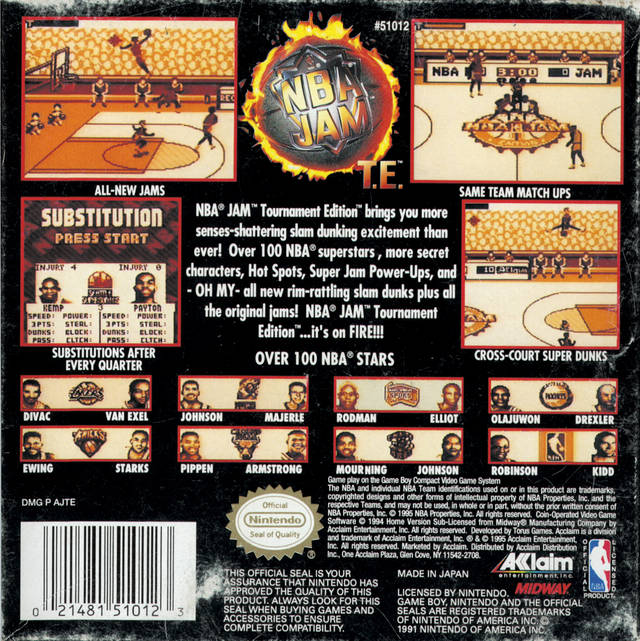 NBA Jam T.E. - (GB) Game Boy [Pre-Owned] Video Games Acclaim