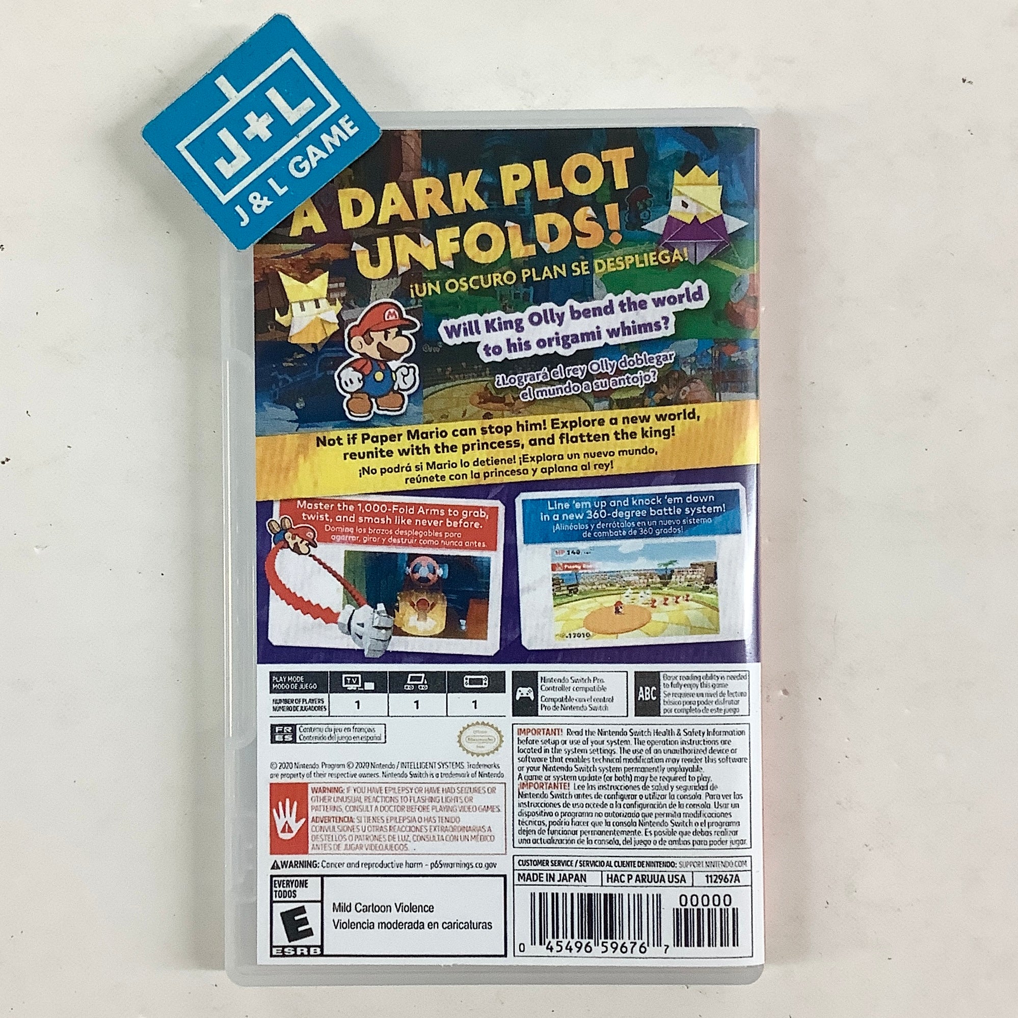 Paper Mario: The Origami King - (NSW) Nintendo Switch [Pre-Owned] Video Games Nintendo