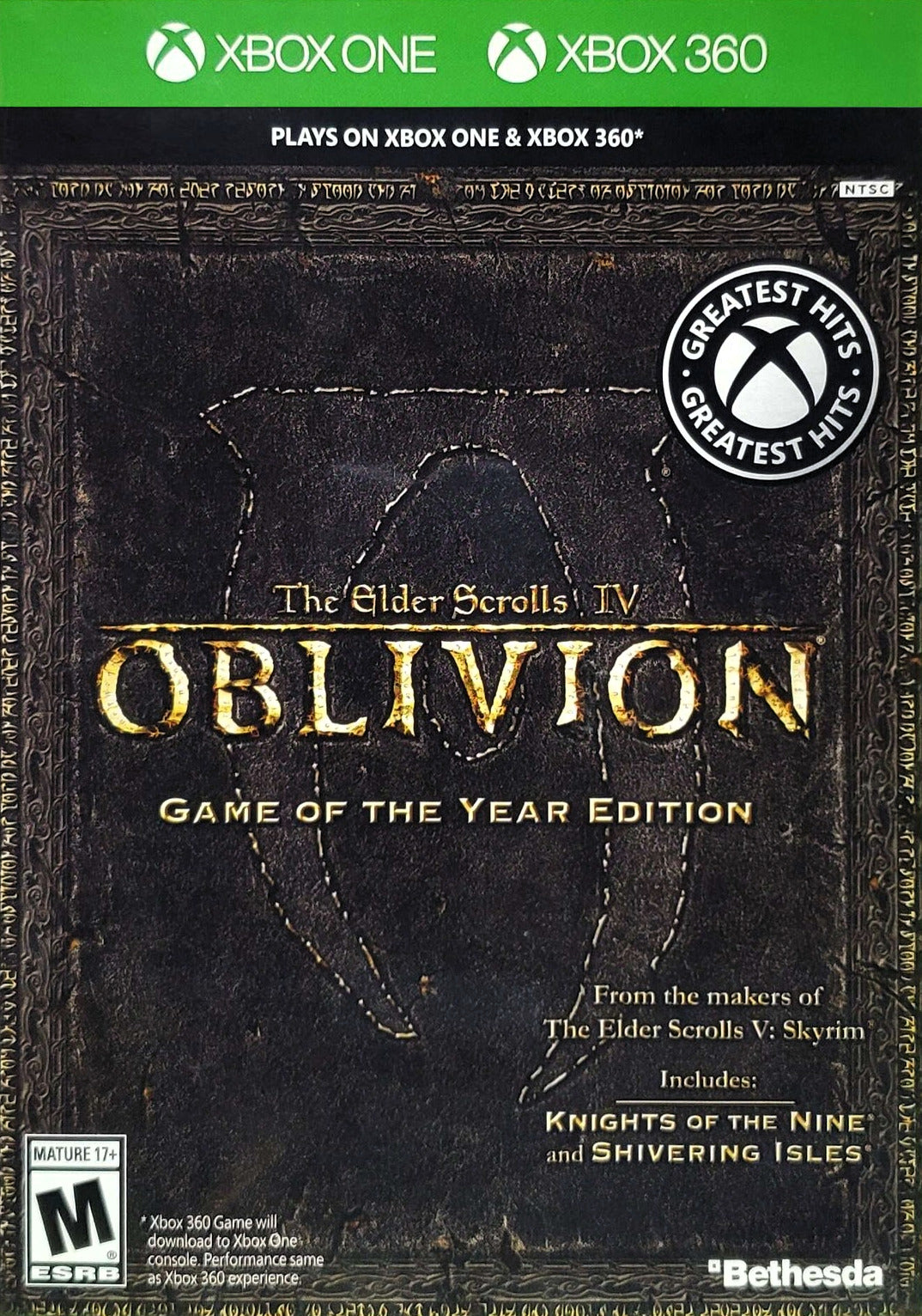 The Elder Scrolls IV: Oblivion - Game of the Year Edition (Greatest Hits) - (XB1) Xbox One & Xbox 360 [Pre-Owned] Video Games Rockstar Games