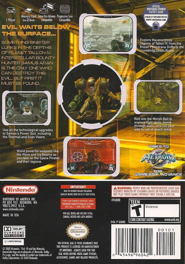 Metroid Prime (Player's Choice) - (GC) GameCube [Pre-Owned] Video Games Nintendo