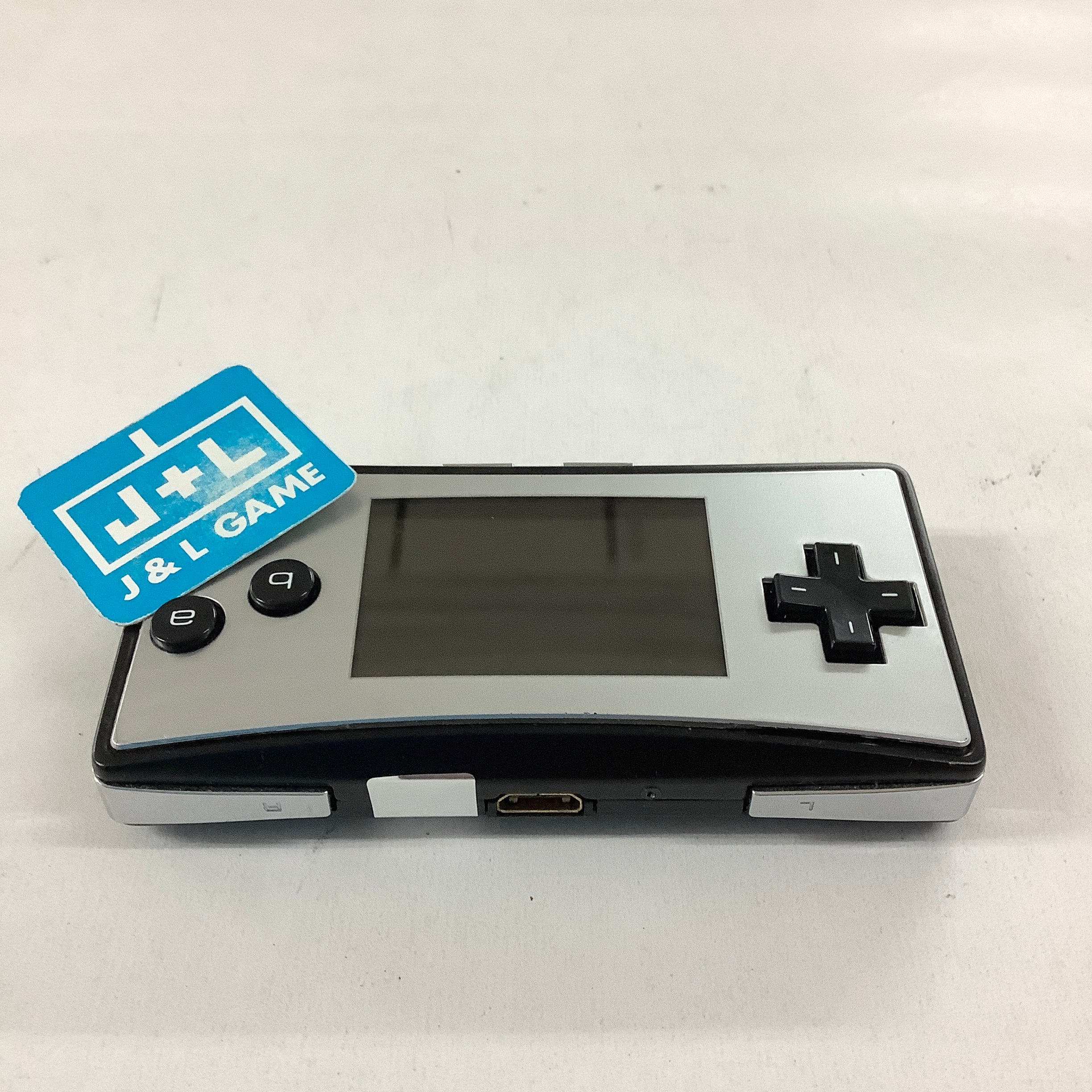 Game Boy Micro (Black with Silver Faceplate) - (GBA) Game Boy Advance [Pre-Owned] Consoles Nintendo
