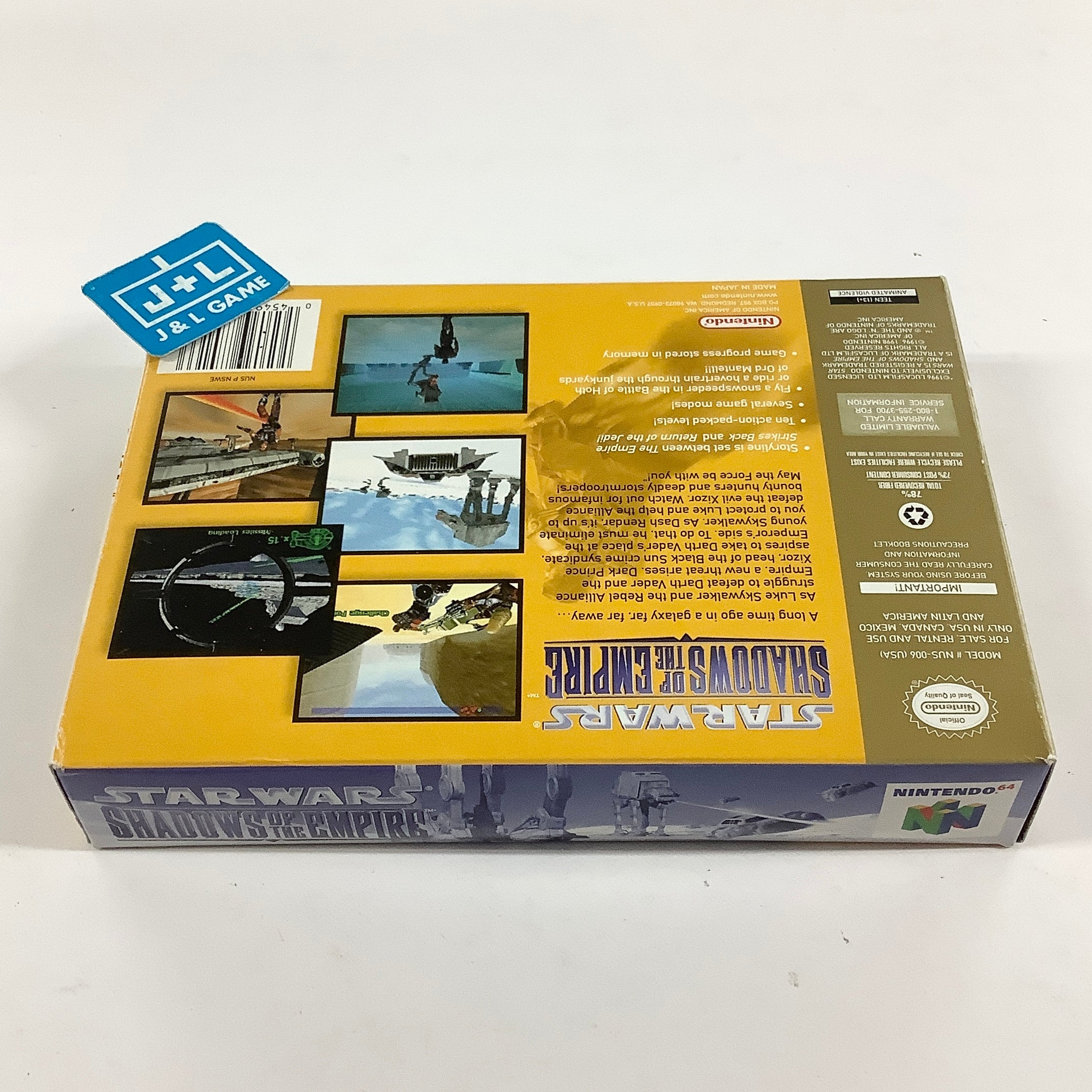 Star Wars: Shadows of the Empire (Player's Choice) - (N64) Nintendo 64 [Pre-Owned] Video Games Nintendo