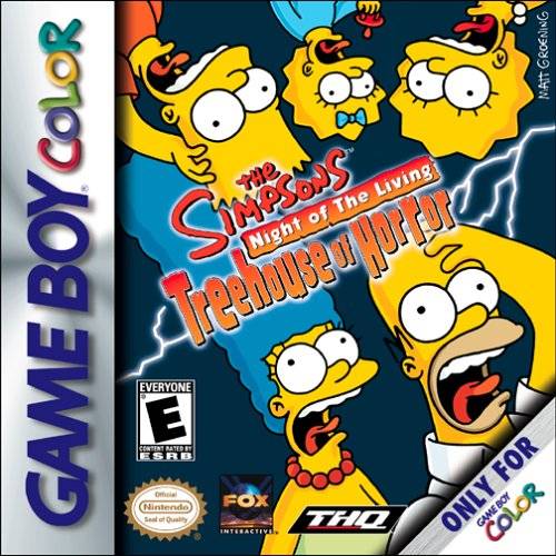 The Simpsons: Night of the Living Treehouse of Horror - (GBC) Game Boy Color [Pre-Owned] Video Games THQ