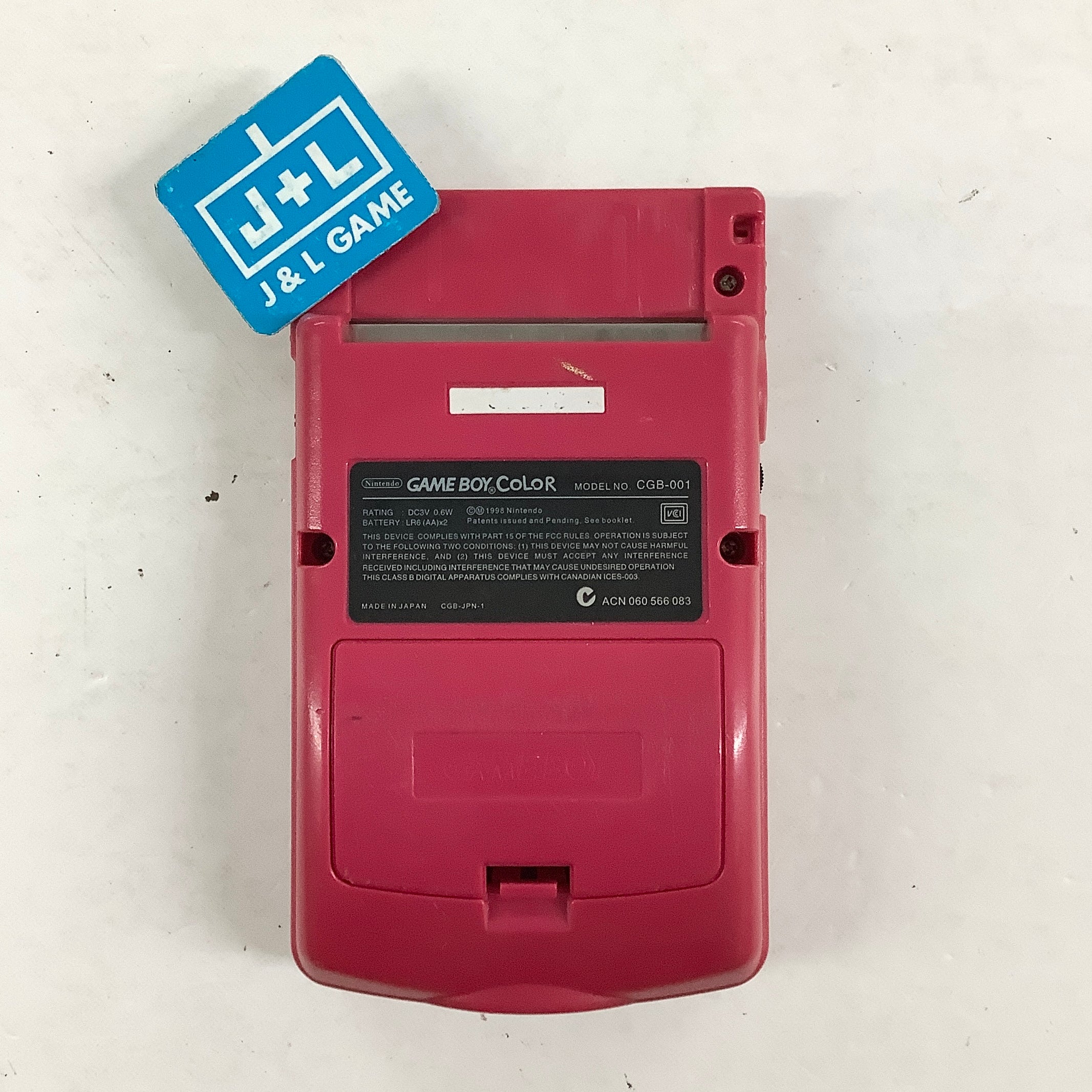 Nintendo Game Boy Color Console (Berry with Backlight) - (GBC) Game Boy Color [Pre-Owned] Consoles Nintendo