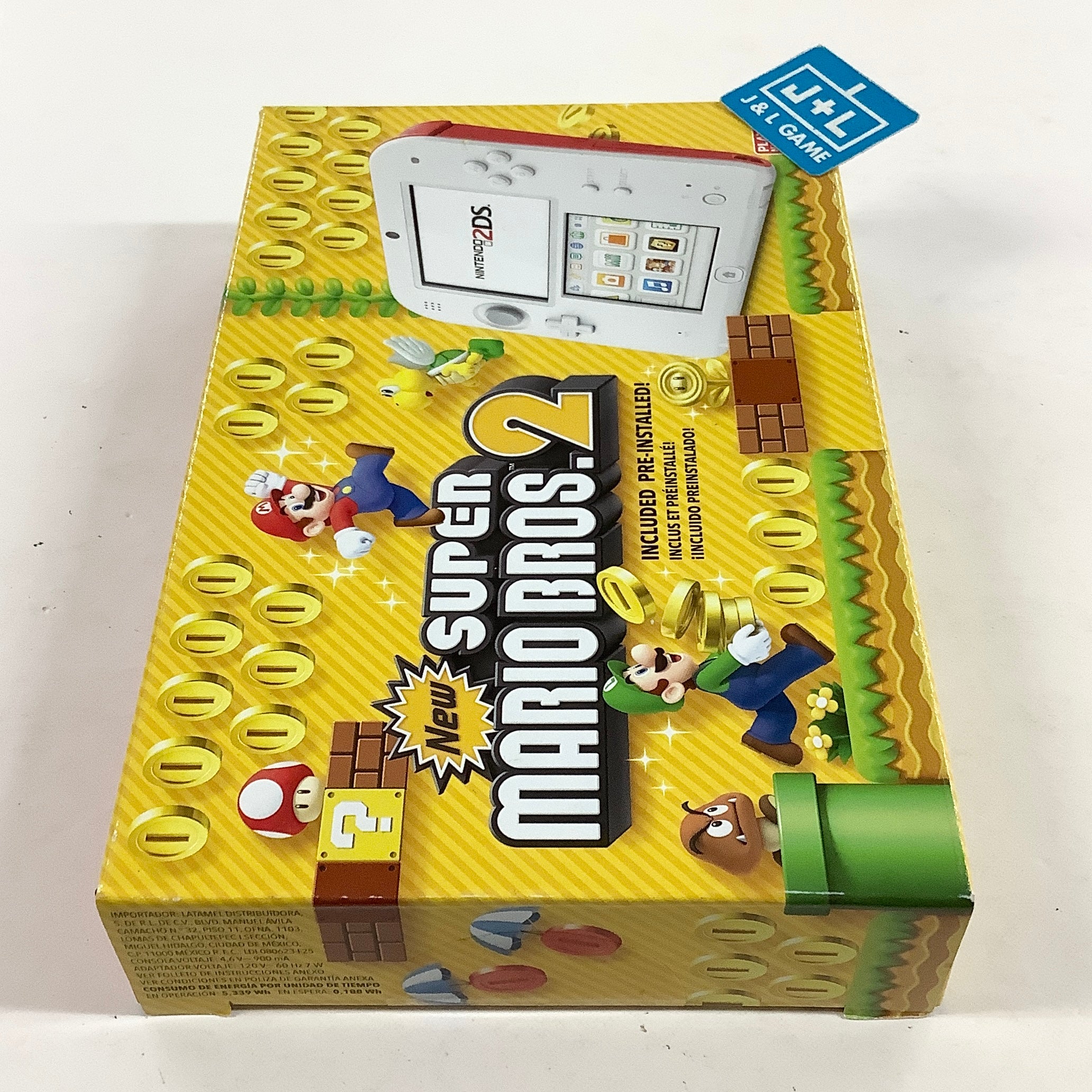 Nintendo 2DS Console (Scarlet Red) with New Super Mario Bros. 2 (Game Pre-Installed) - Nintendo 3DS Consoles Nintendo
