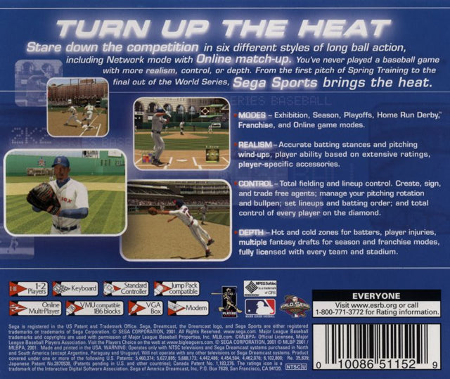 World Series Baseball 2K2 - (DC) Dreamcast [Pre-Owned] Video Games Sega   