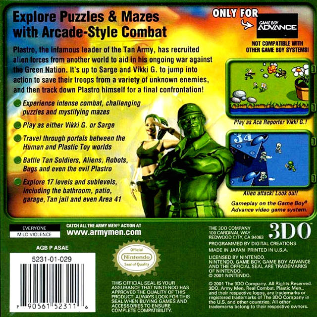 Army Men Advance - (GBA) Game Boy Advance [Pre-Owned] Video Games 3DO