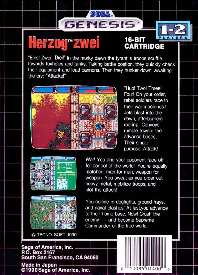 Herzog Zwei - (SG) SEGA Genesis [Pre-Owned] Video Games SEGA