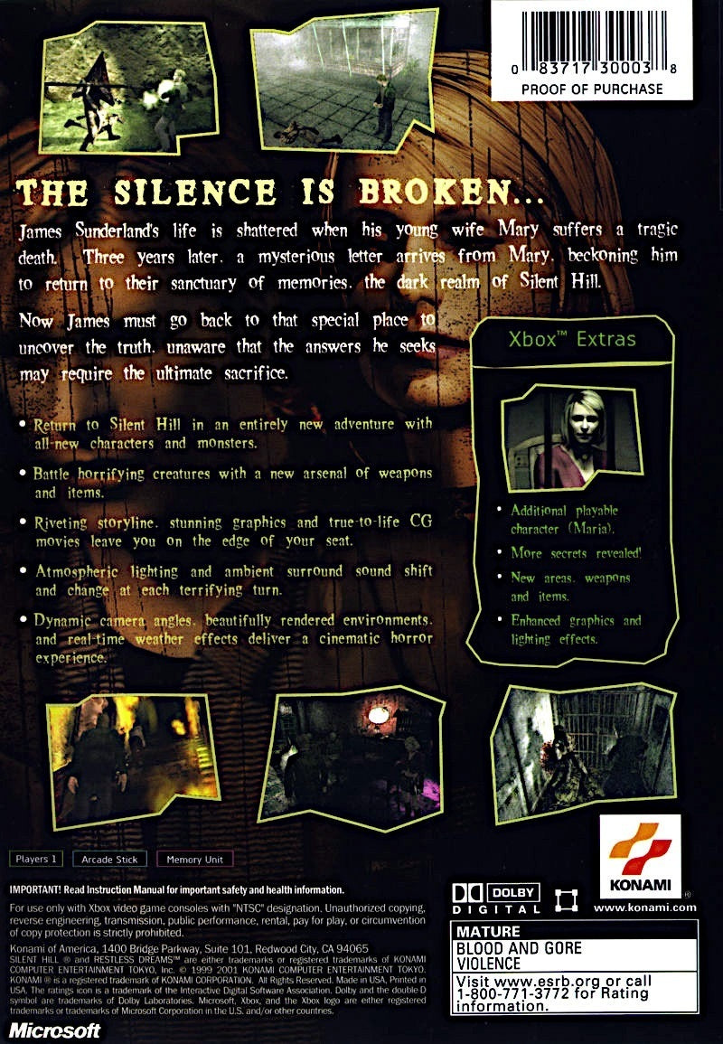 Silent Hill 2: Restless Dreams - Amerika (Gebraucht) in Steinach für Silent Hill 2: Restless Dreams - Amerika (Gebraucht) in Steinach für