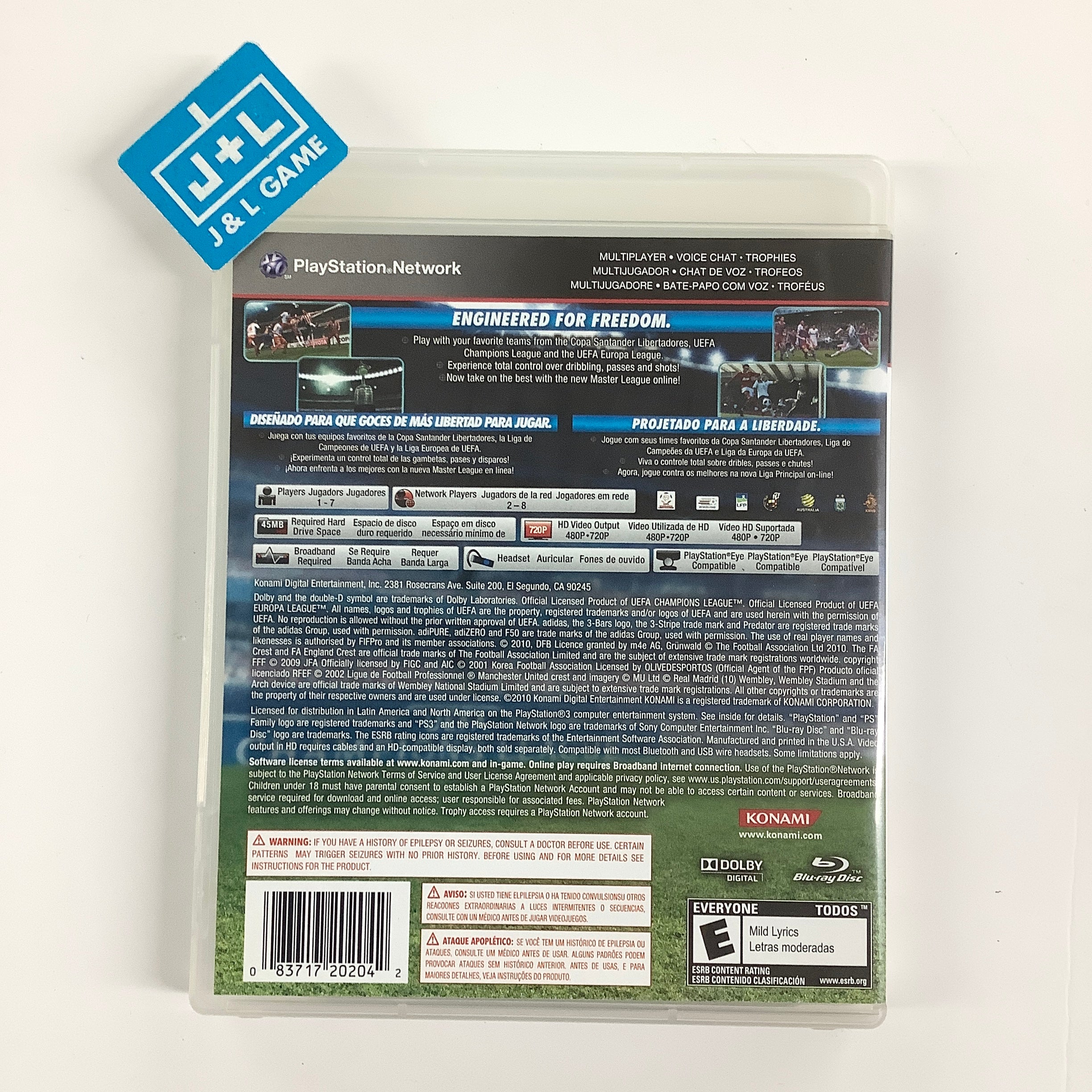 Pro Evolution Soccer 2011 - (PS3) PlayStation 3 [Pre-Owned] Video Games Konami