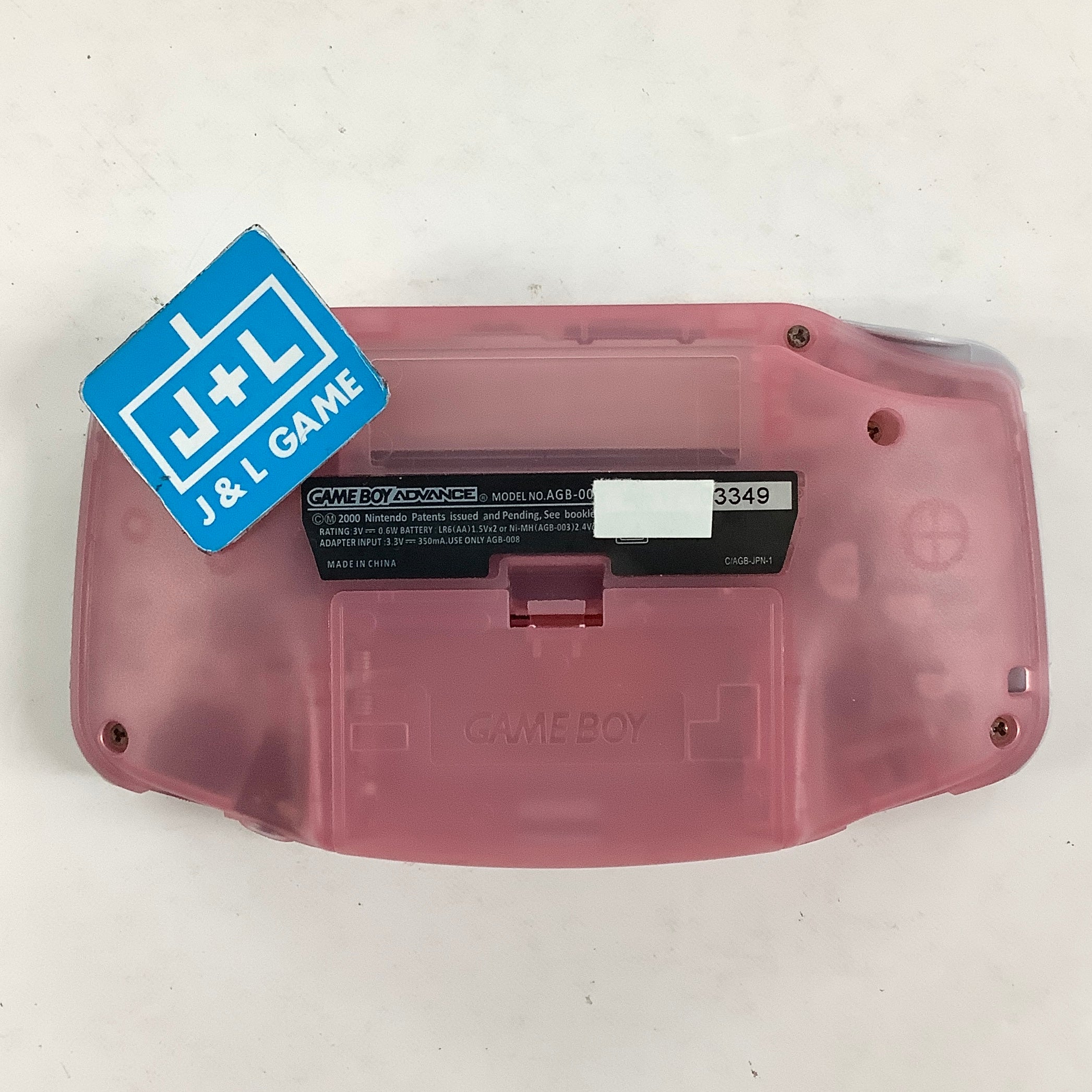 Nintendo Game Boy Advance Console (Clear Pink Custom with Backlight) - (GBA) Game Boy Advance [Pre-Owned] Consoles Nintendo