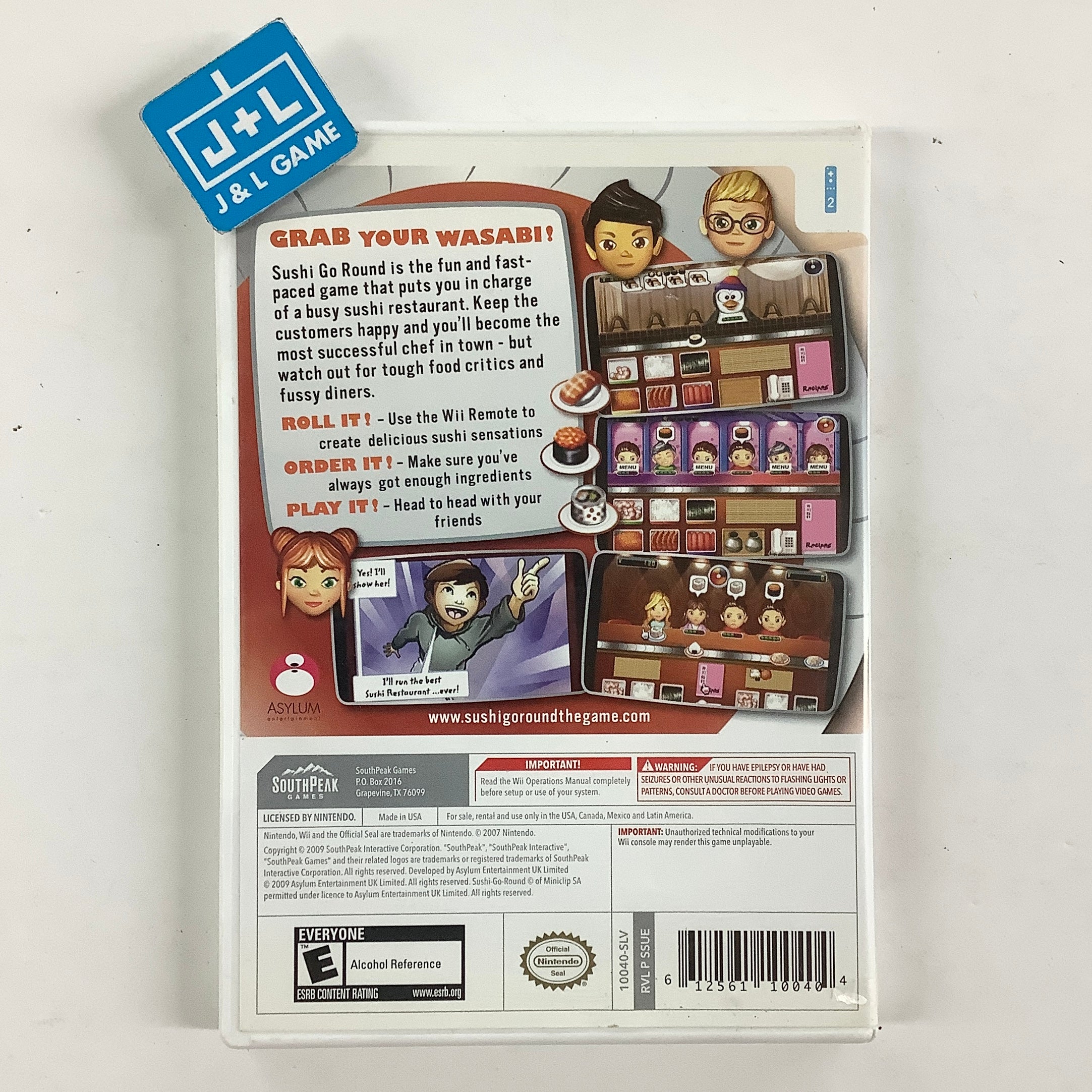 Sushi Go-Round - Nintendo Wii [Pre-Owned] Video Games SouthPeak Games