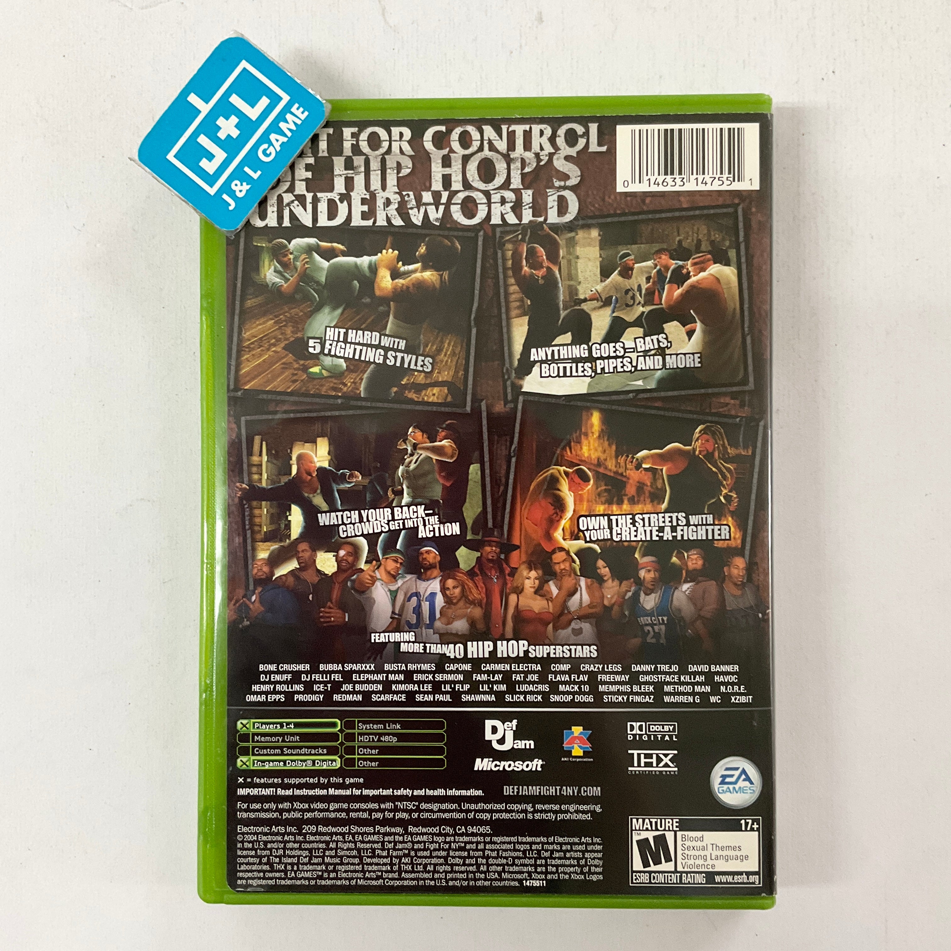 Def Jam: Fight for NY - (XB) Xbox [Pre-Owned] | J&L Game