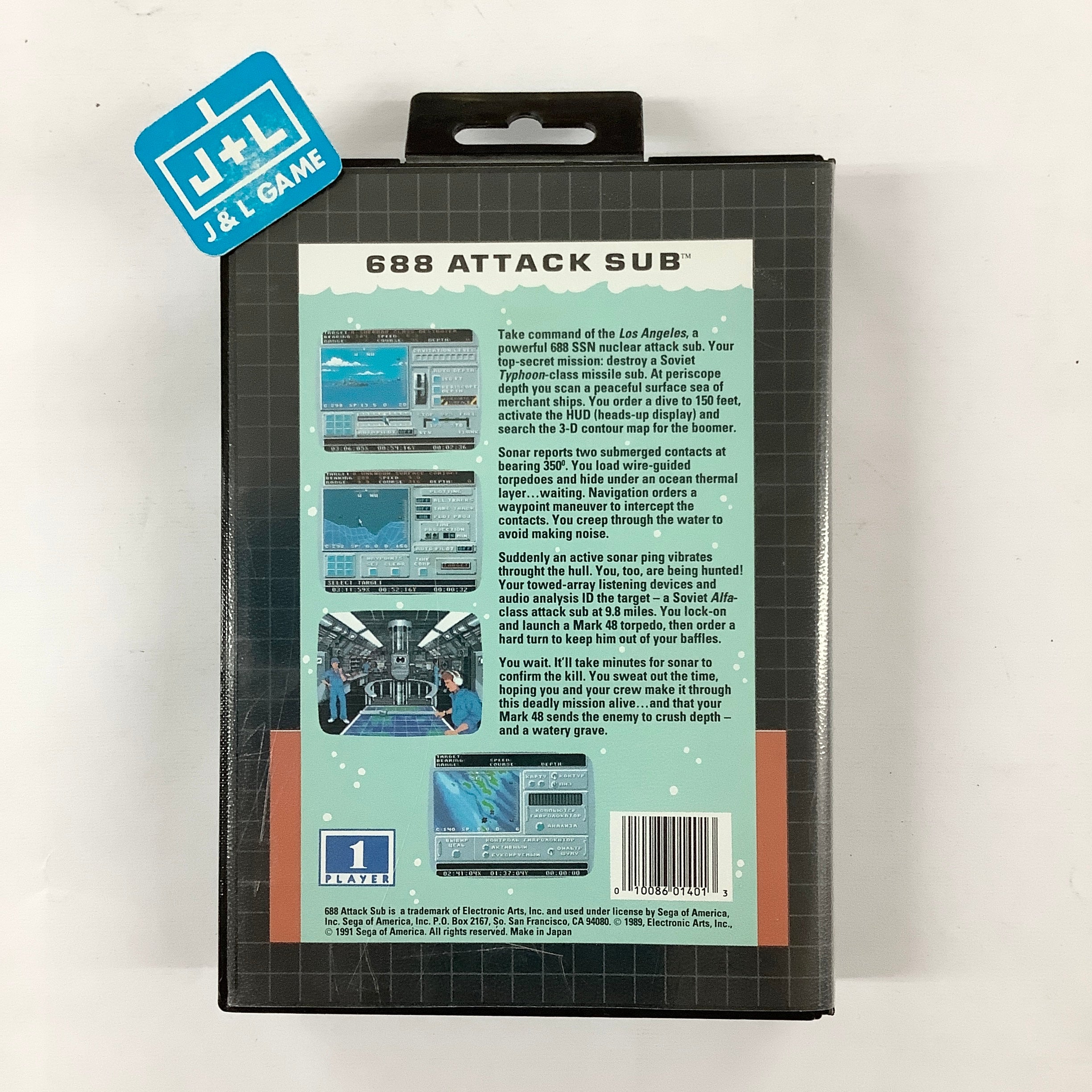 688 Attack Sub - (SG) SEGA Genesis  [Pre-Owned] Video Games Sega   