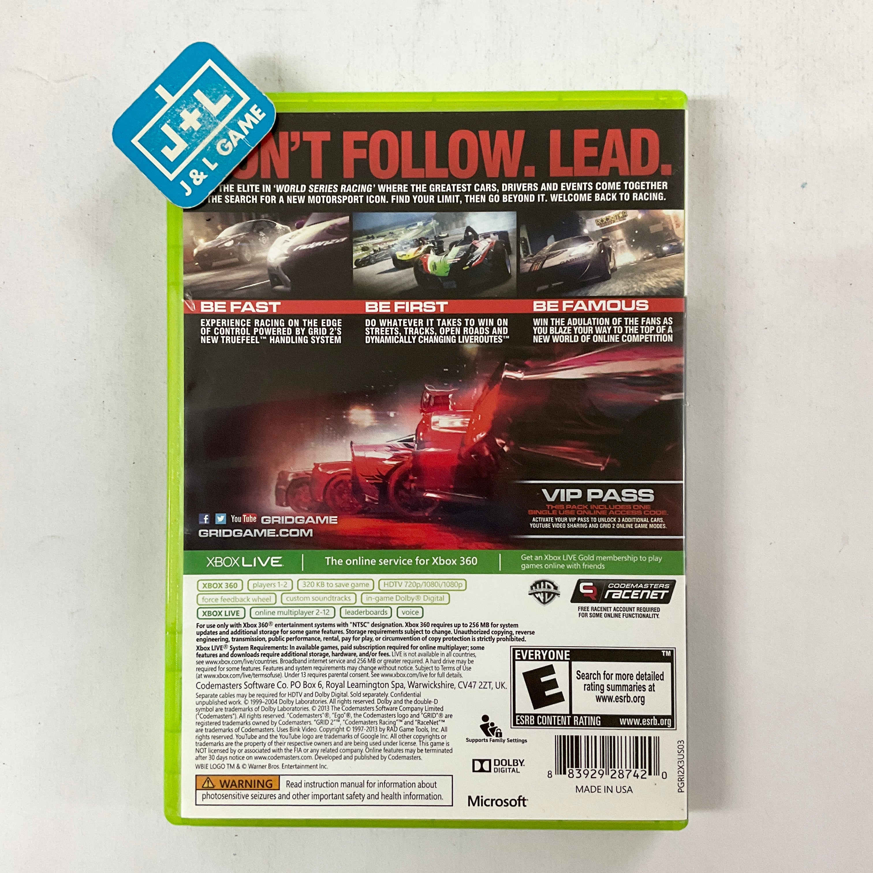 GRID 2 - Xbox 360 [Pre-Owned] Video Games WB Games   