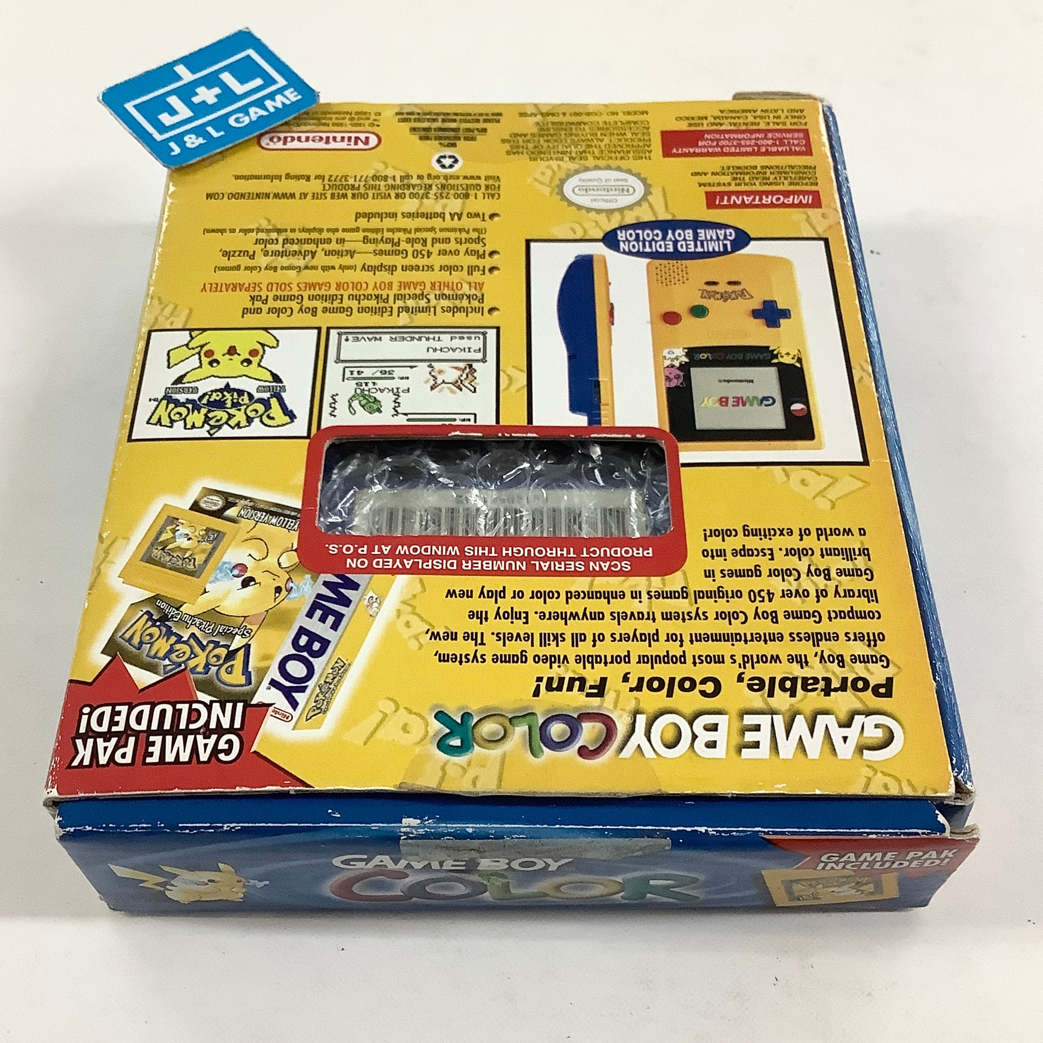 Nintendo Game Boy Color Console (Pokemon Yellow) - (GBC) Game Boy Color [Pre-Owned]