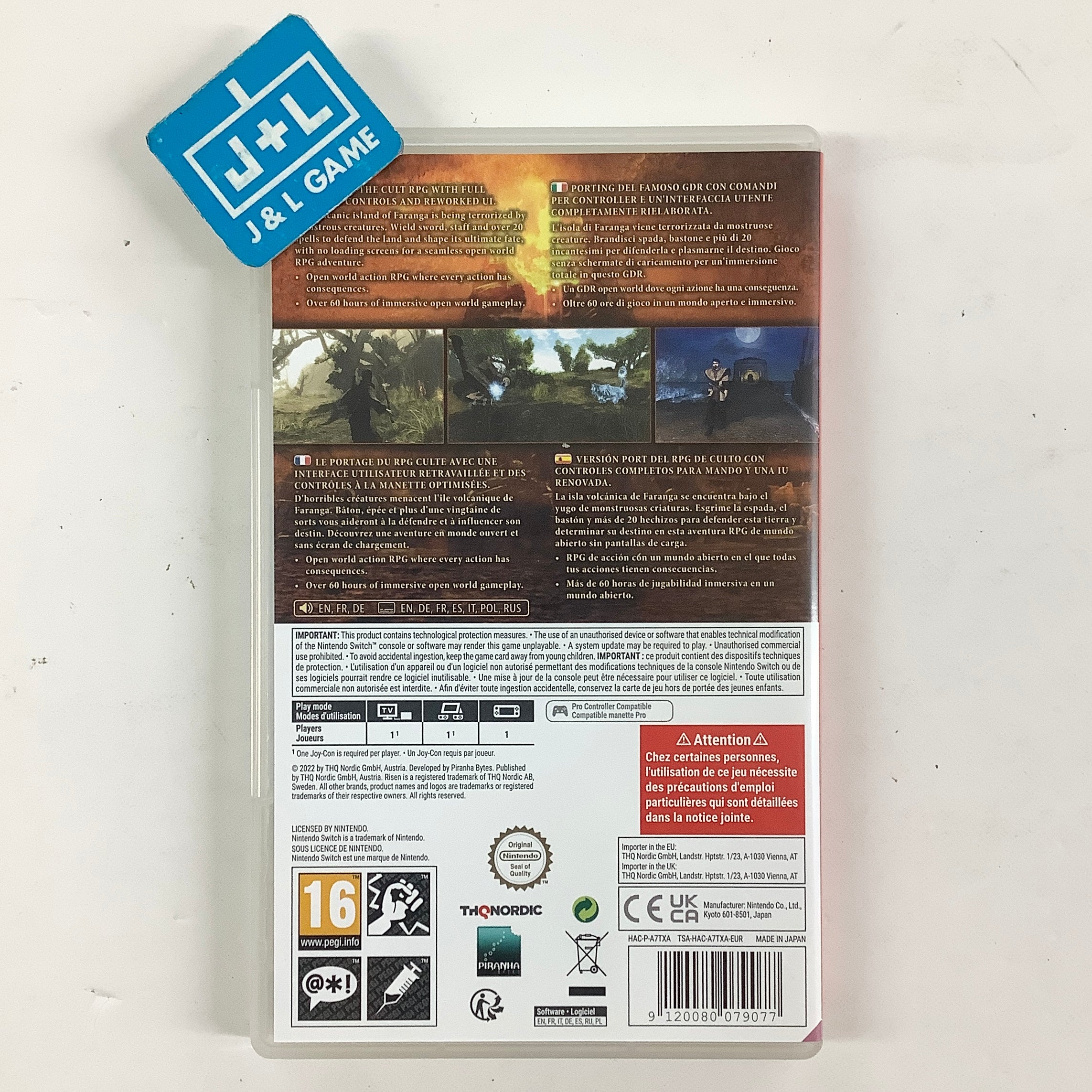 Risen - (NSW) Nintendo Switch [Pre-Owned] (European Import) Video Games THQ Nordic