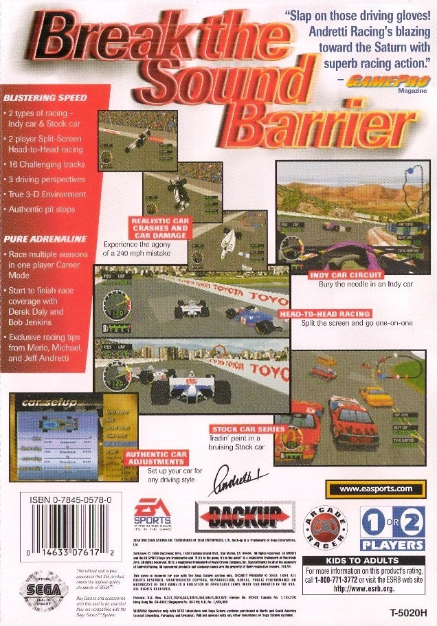 Andretti Racing - (SS) SEGA Saturn [Pre-Owned]