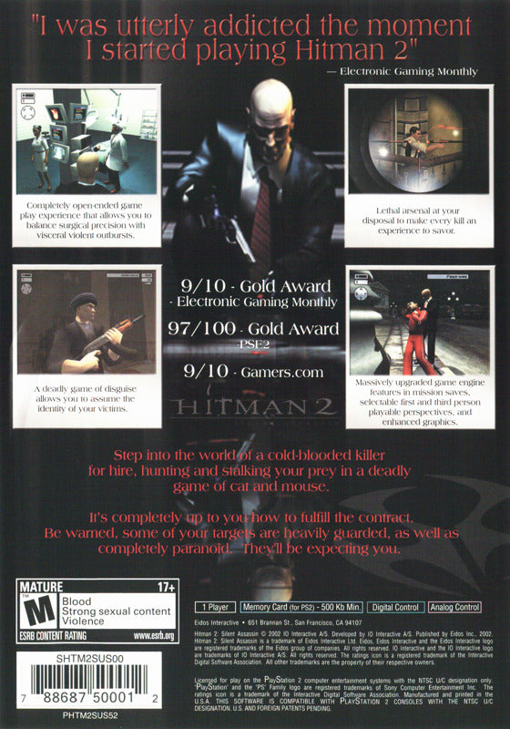 Hitman 2: Silent Assassin (Greatest Hits) - (PS2) PlayStation 2