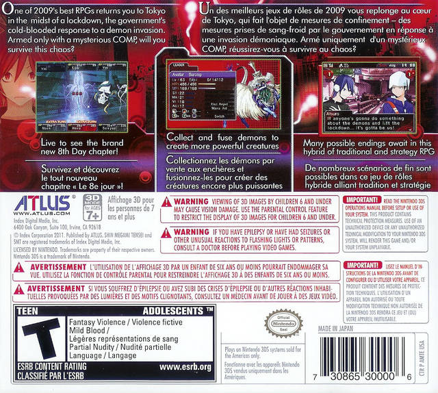 Shin Megami Tensei: Devil Survivor Overclocked - Nintendo 3DS [Pre-Owned] Video Games Atlus   