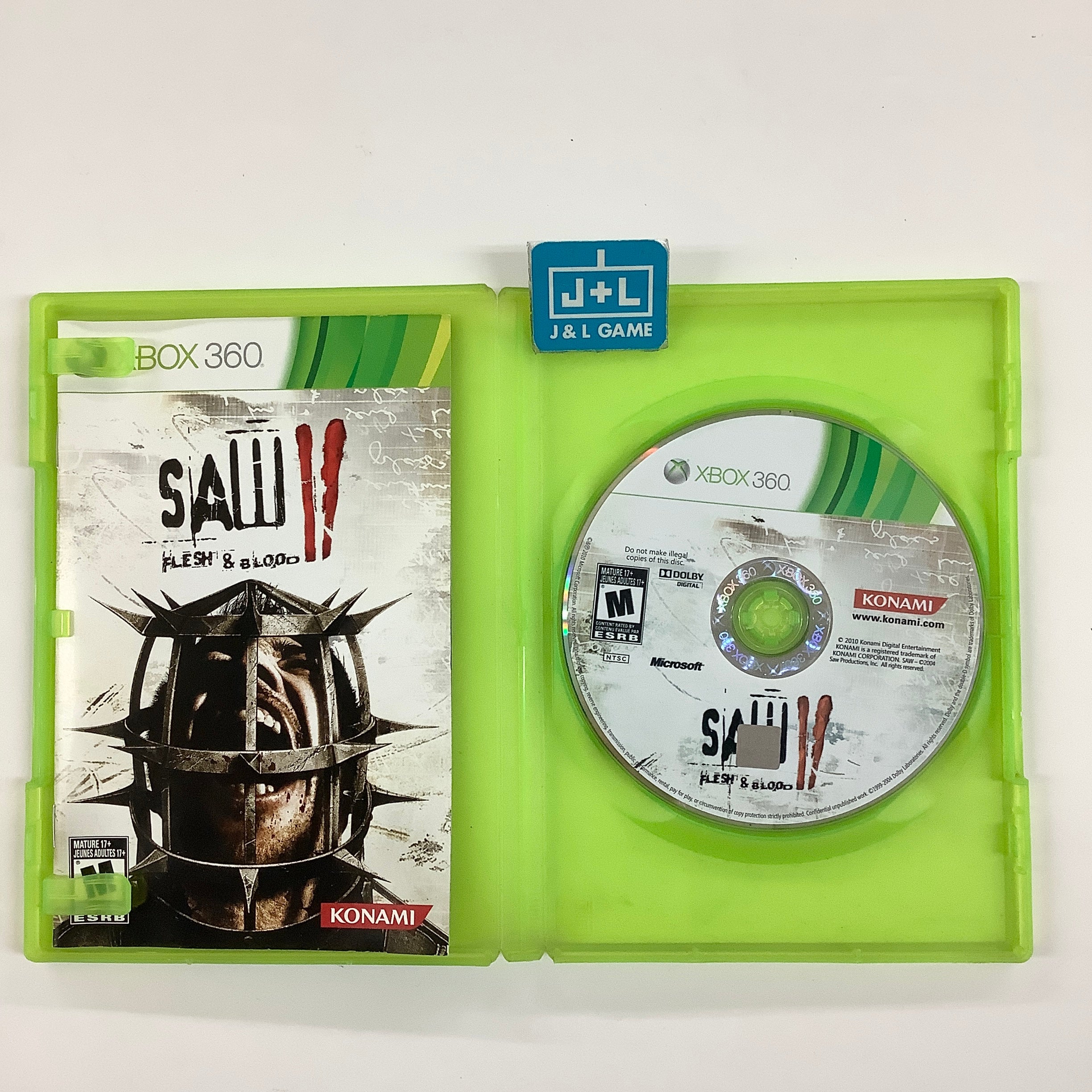 Saw II: Flesh & Blood - Xbox 360 [Pre-Owned] Video Games Konami