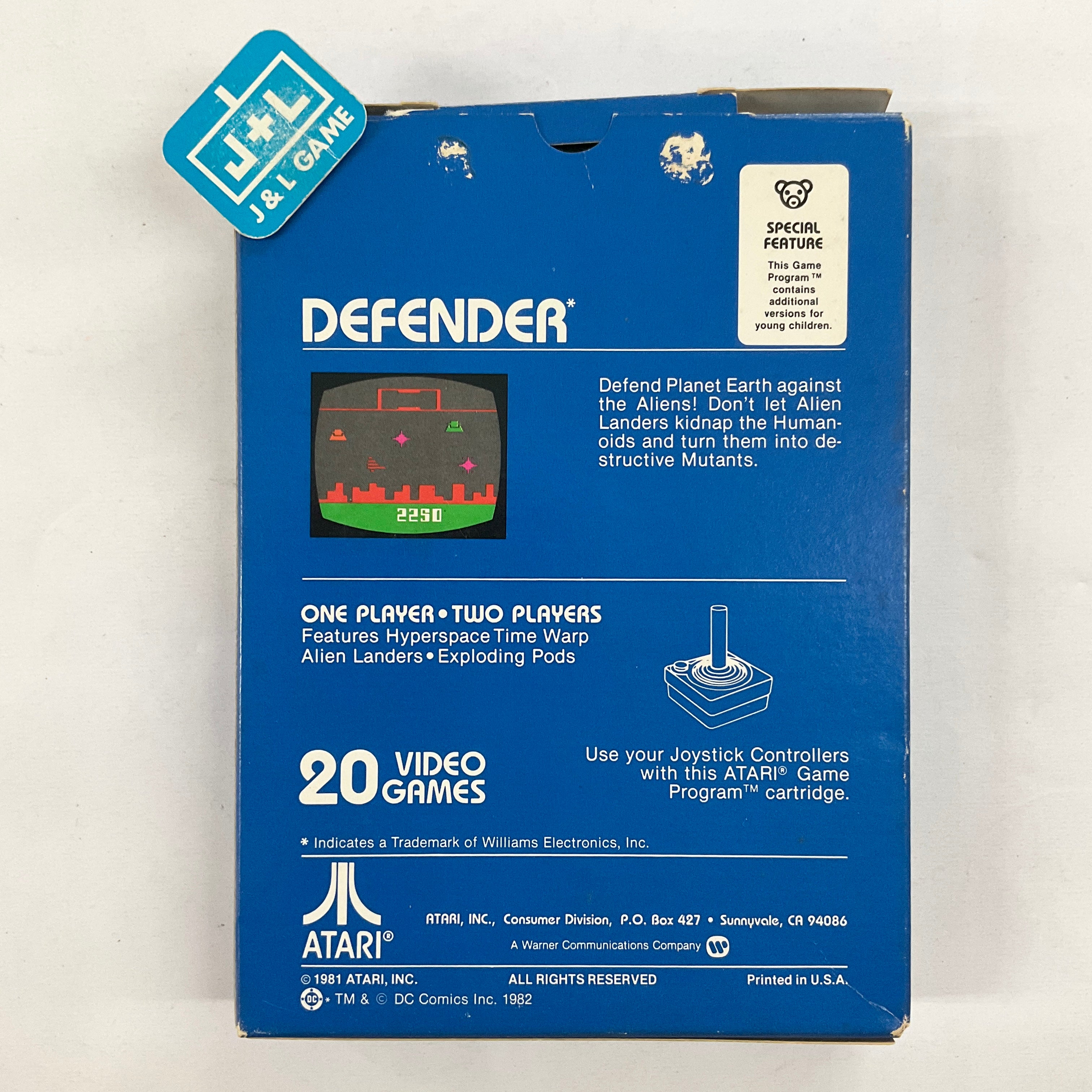 Defender - (A26) Atari 2600 [Pre-Owned] | J&L Game